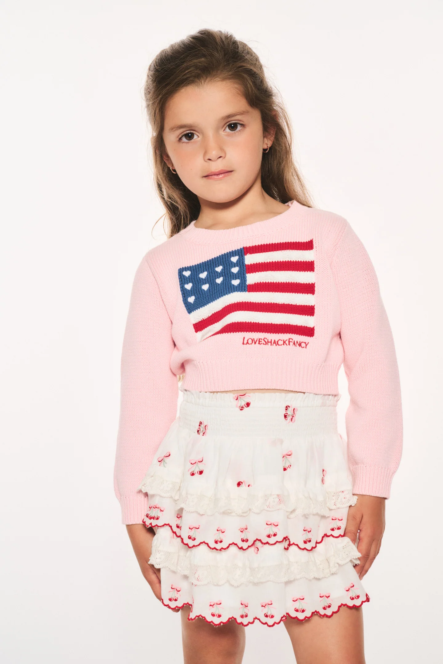 Little Girls Viennetta Heritage Flag Pullover