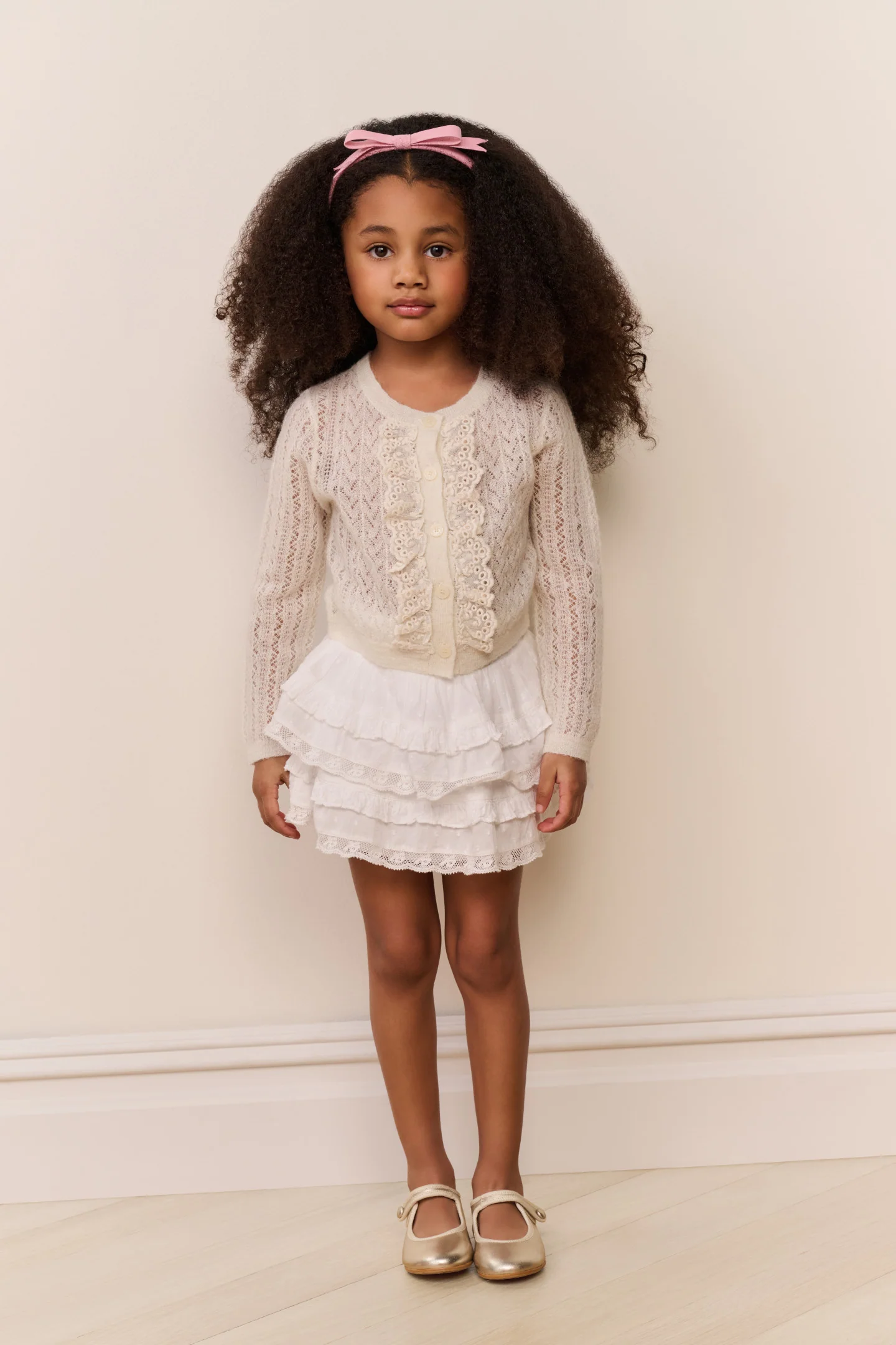 Little Girls Kena Alpaca-Wool Cardigan