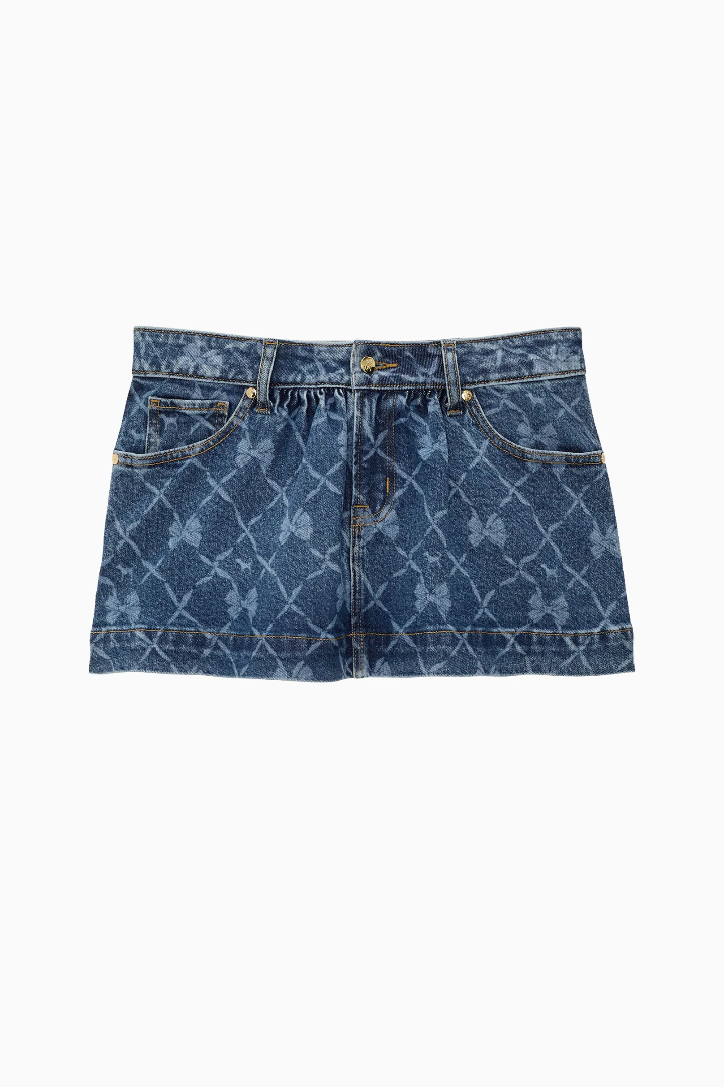 PINK x LoveShackFancy Denim Skirt
