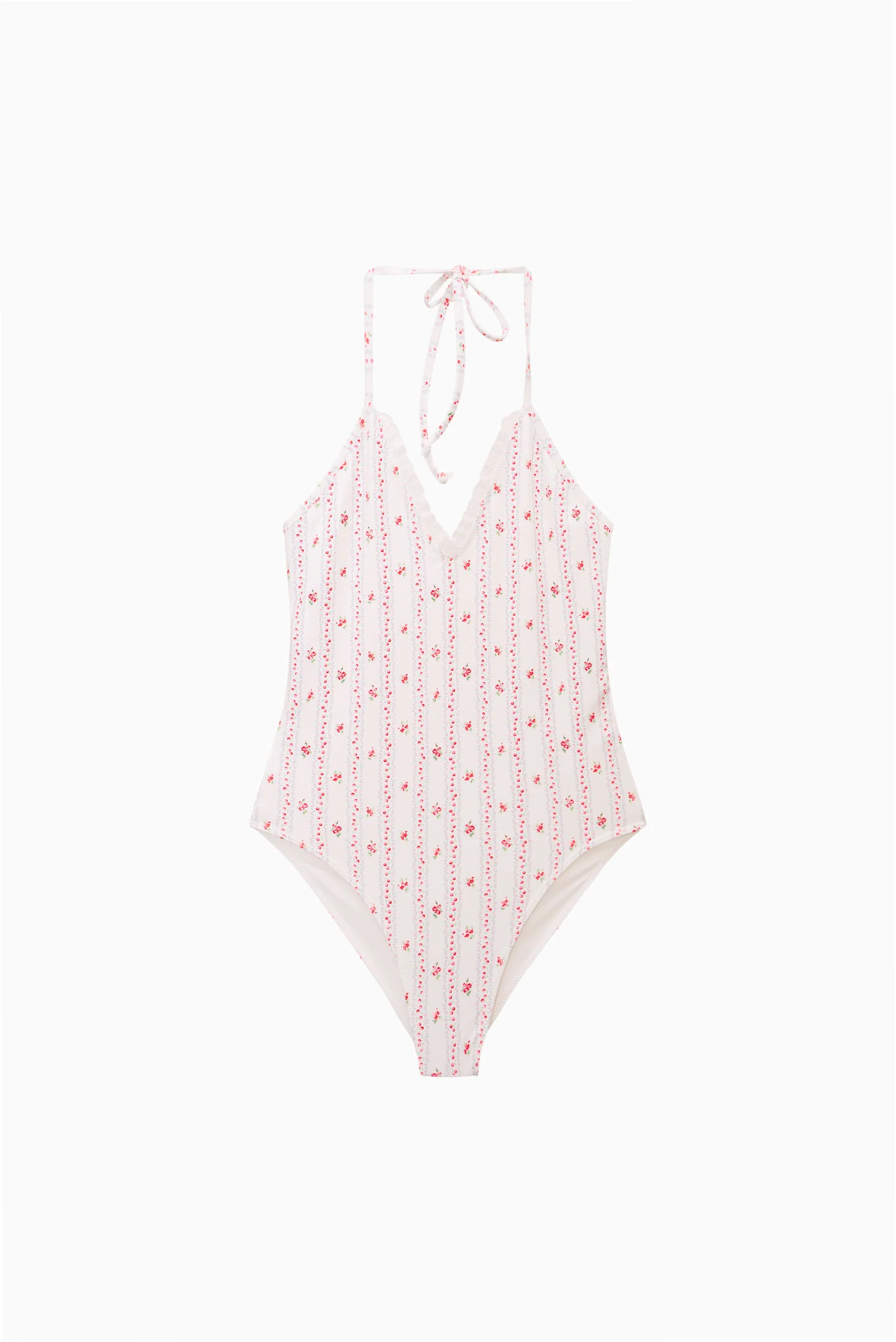 Little Girls Cherry Stripe Liorra Swimsuit Little Girls Cherry Stripe Liorra Swimsuit