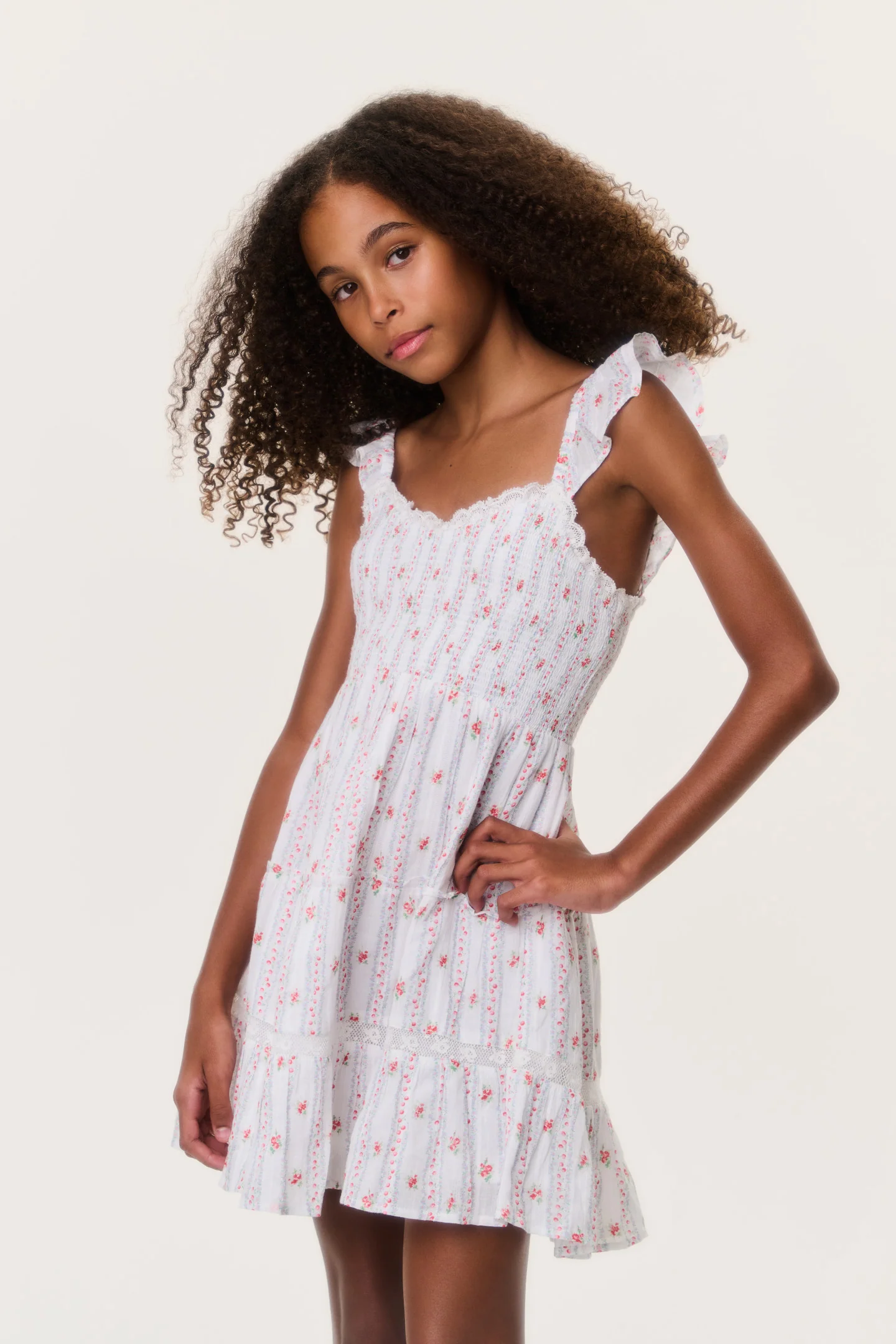Tween Cherry Stripe Avenora Dress