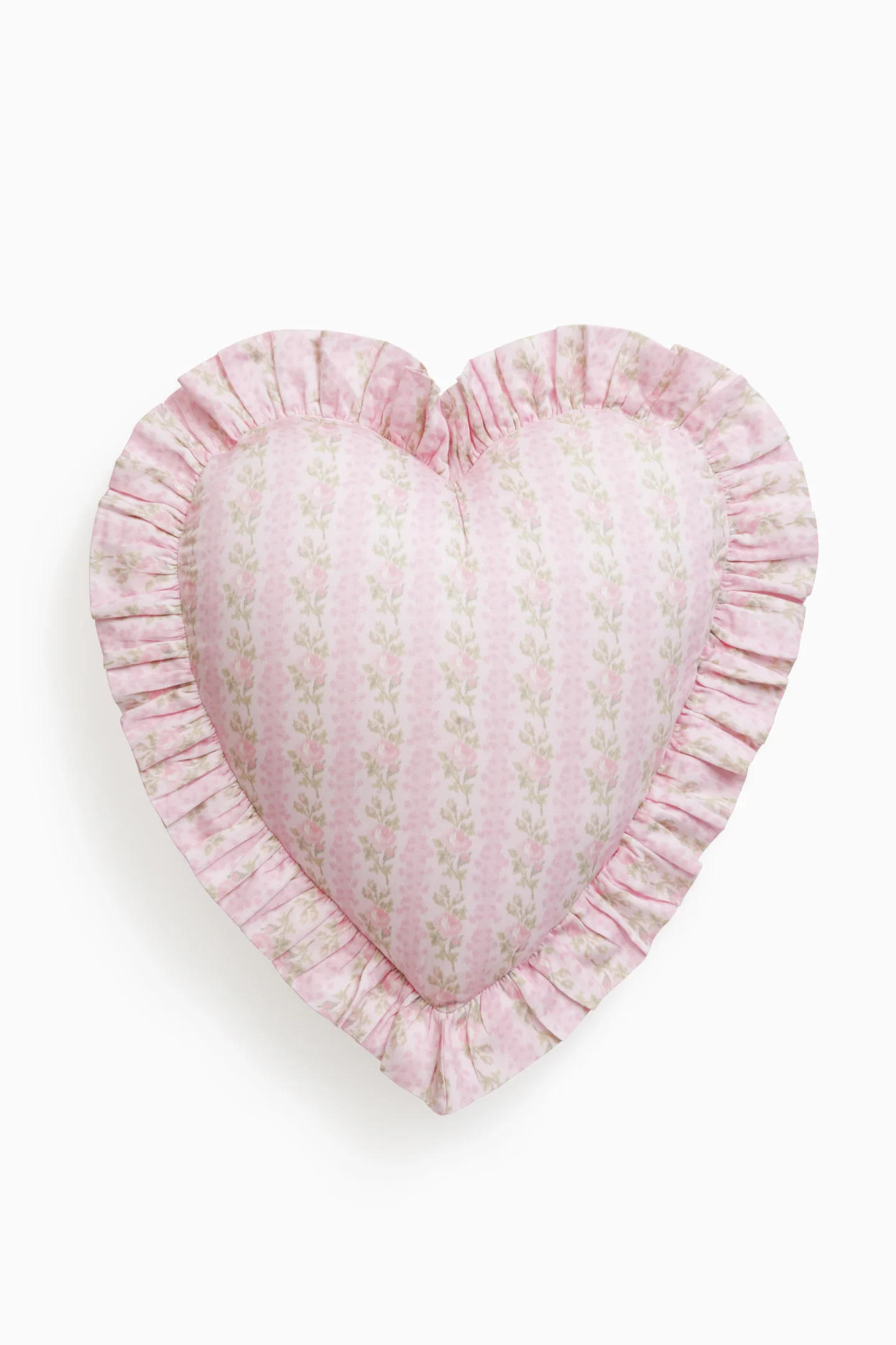 Forever In Love Ruffle Heart Pillow