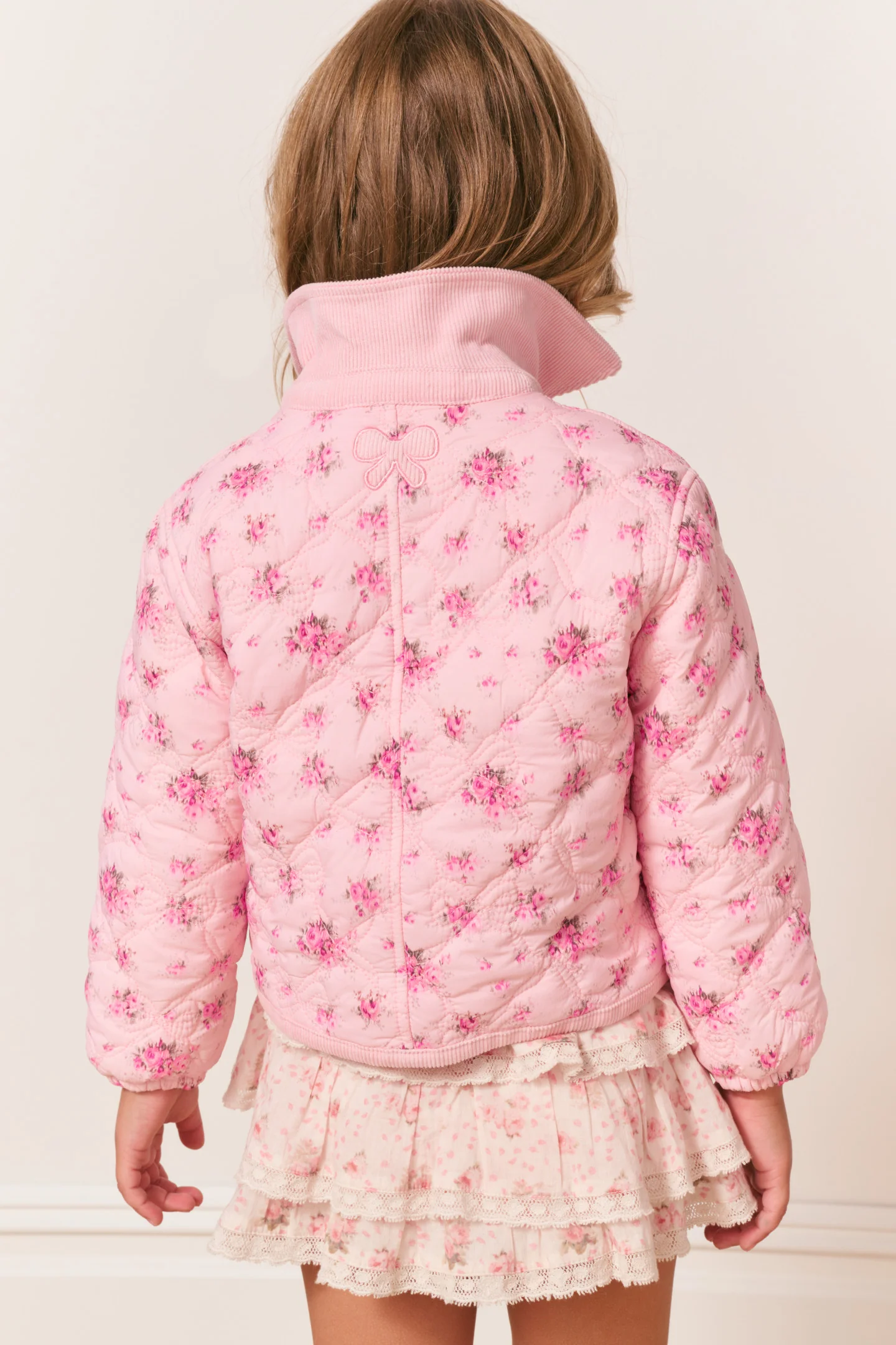 Girls Aubrina Floral Quilted Jacket