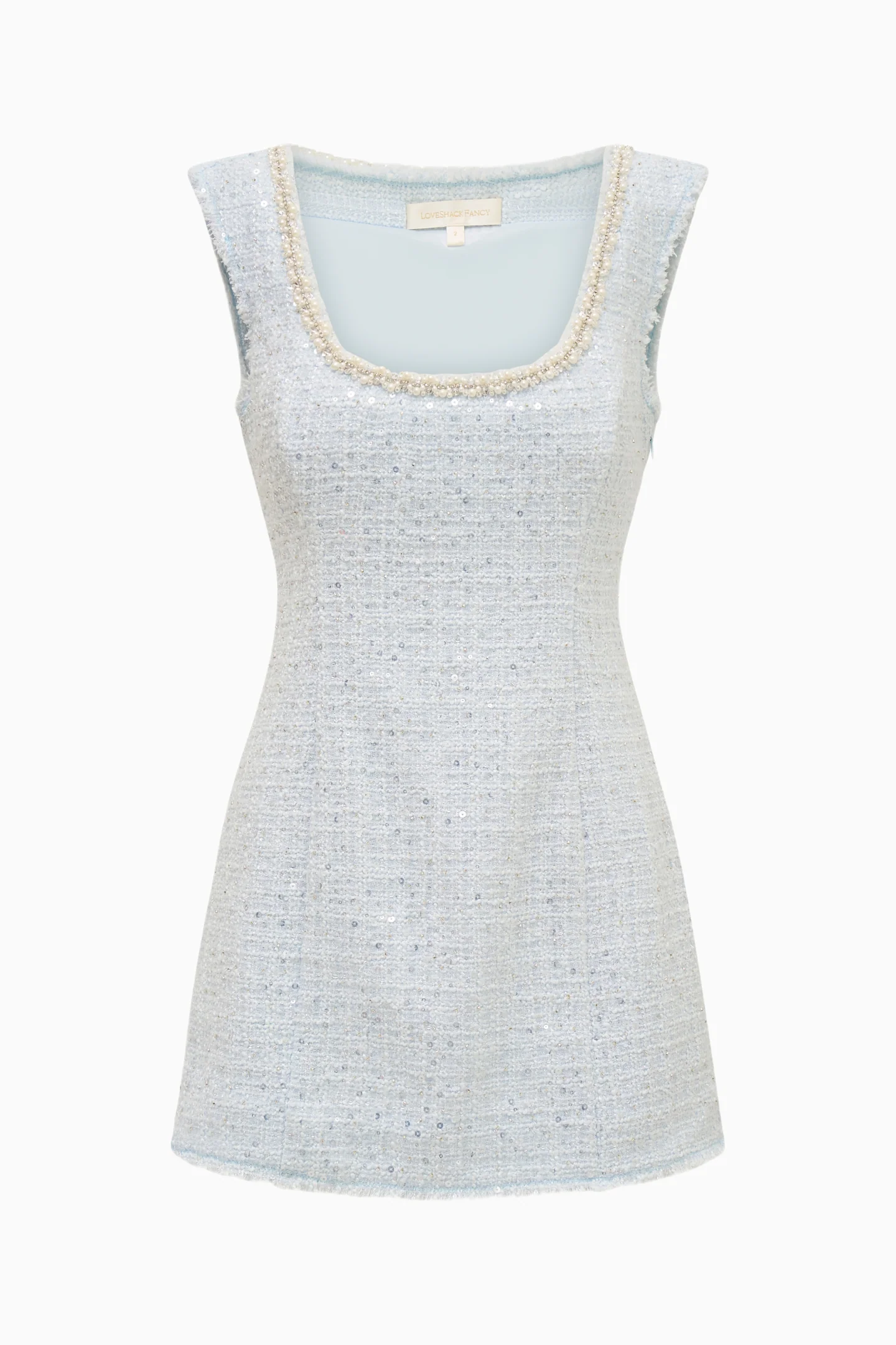 Adelaine Sequin Tweed Mini Dress