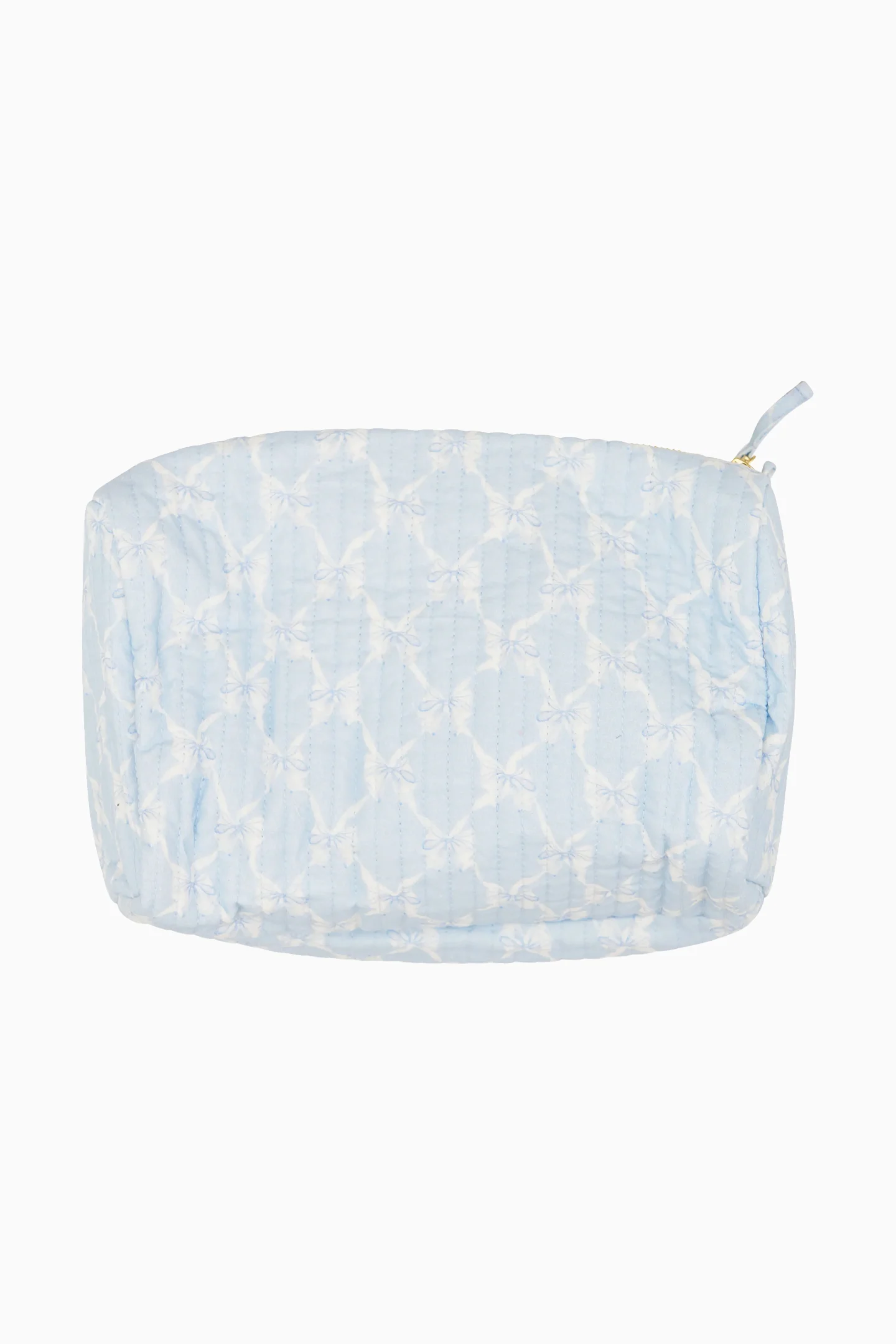 Octavia Quilted Bow Print Pouch