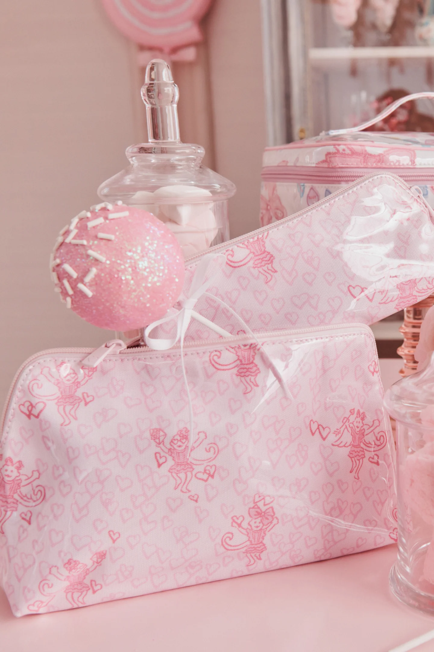 LoveShackFancy x Roller Rabbit Large Makeup Bag