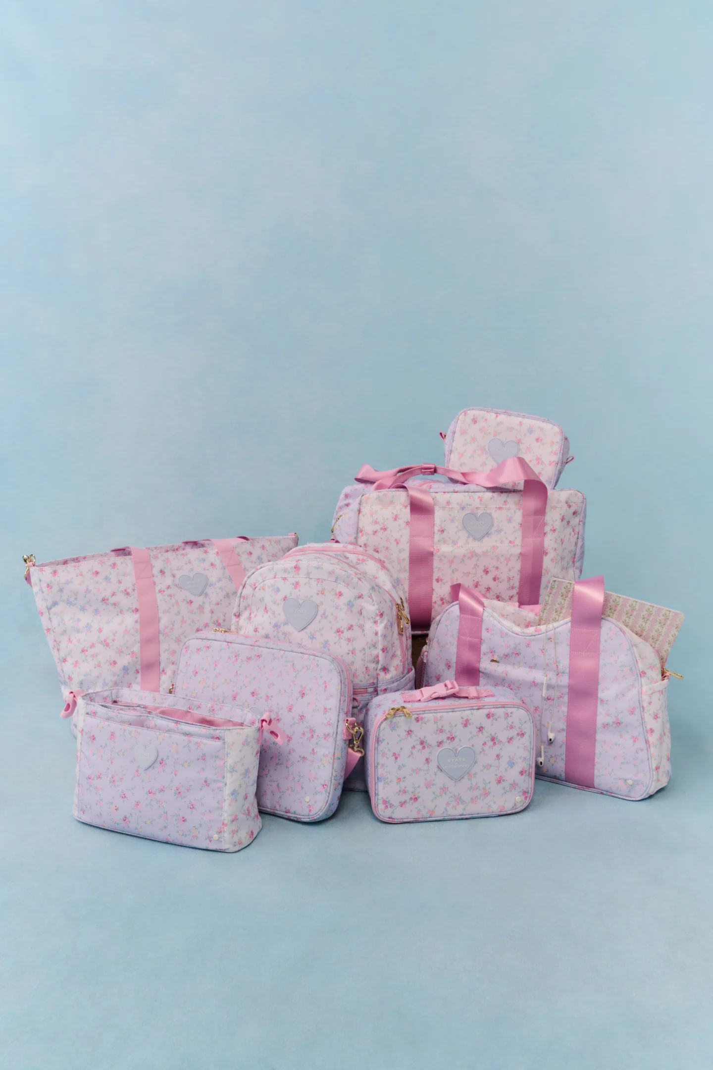 STATE x LoveShackFancy Floral Travel Pouch Set