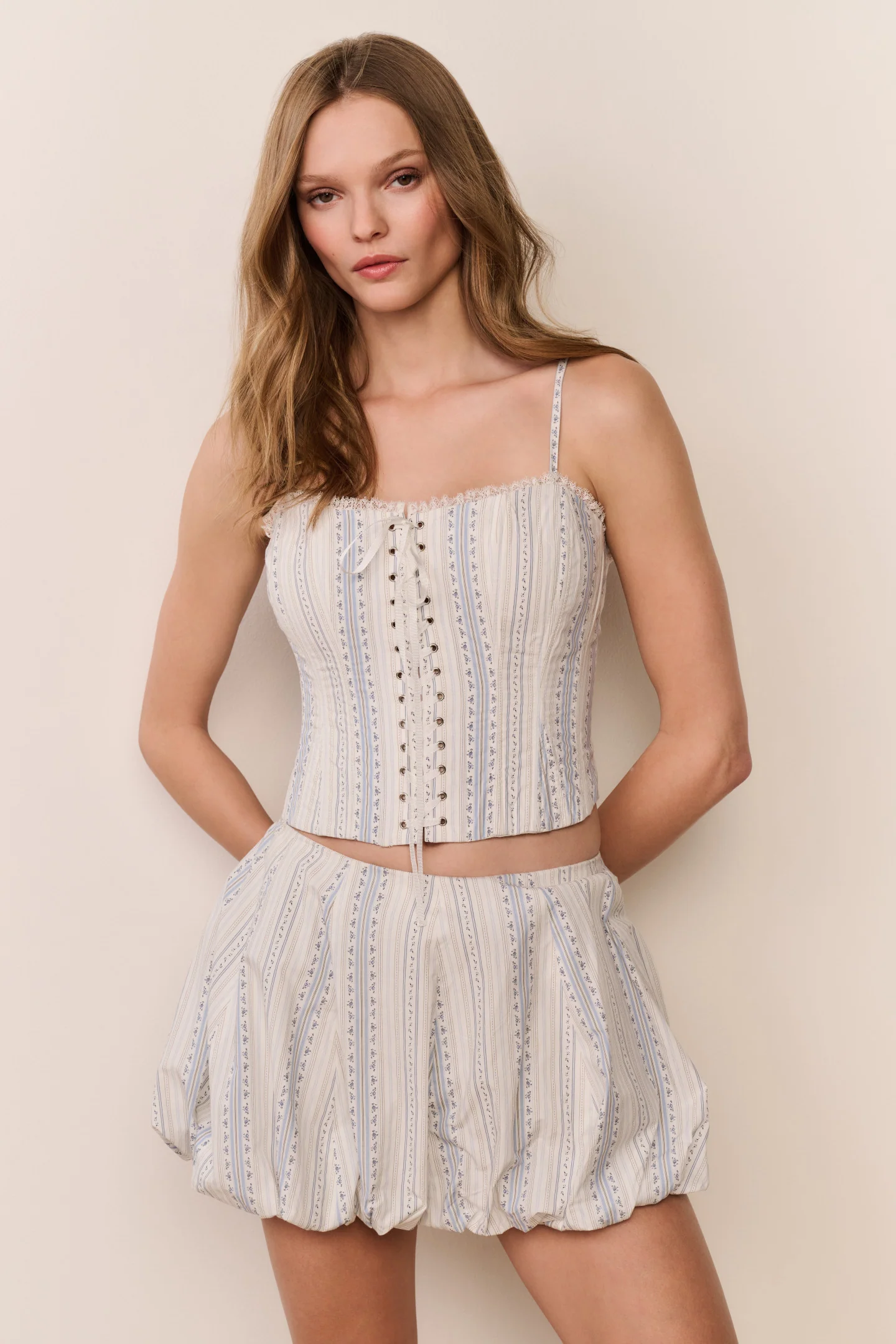 Georgeanne Cotton Mini Bubble Skirt