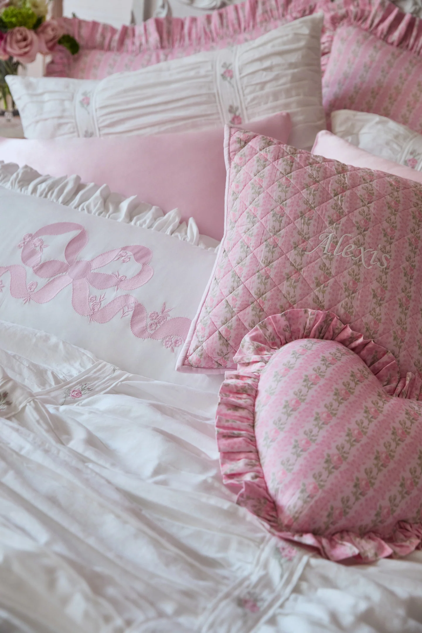 Forever In Love Quilted Pillow