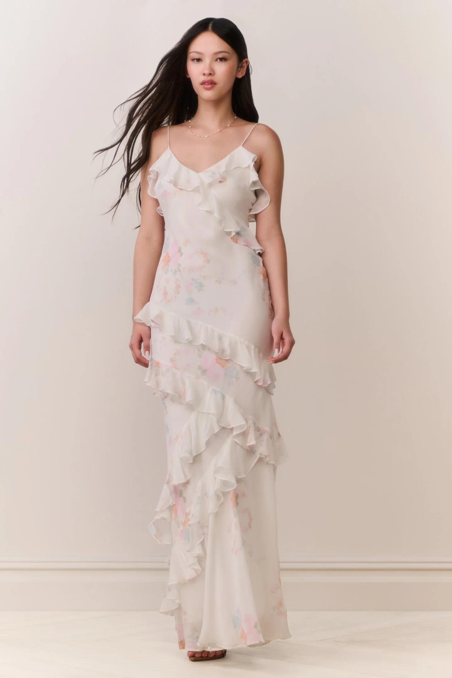 Rialto Floral Bow Print Maxi Dress