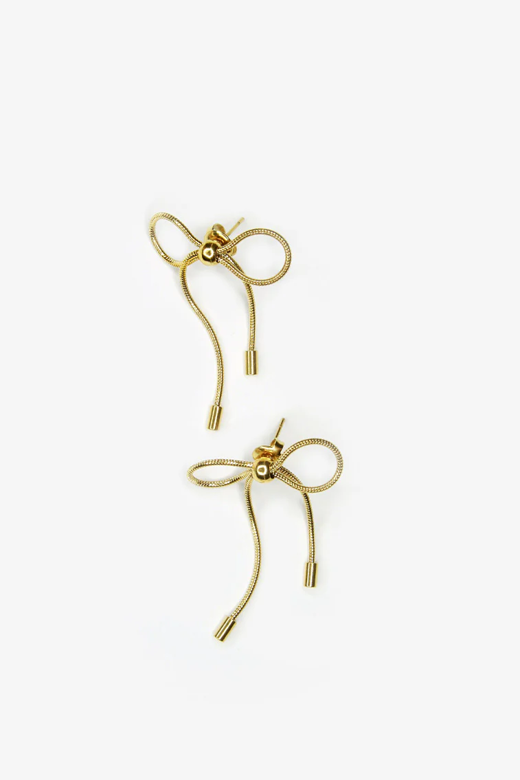 Marland Backus Gold Bow Earrings Marland Backus Gold Bow Earrings