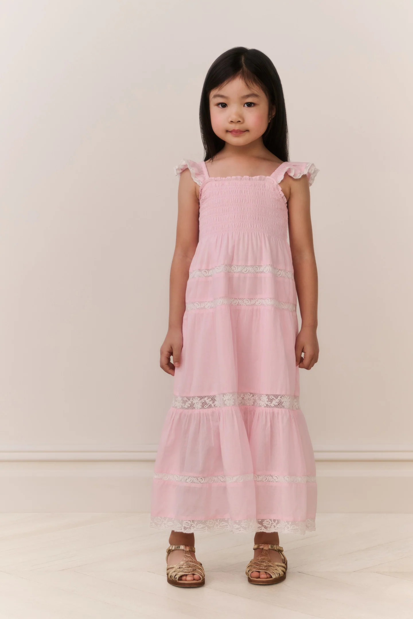 Little Girls Rhiannon Cotton Maxi Dress