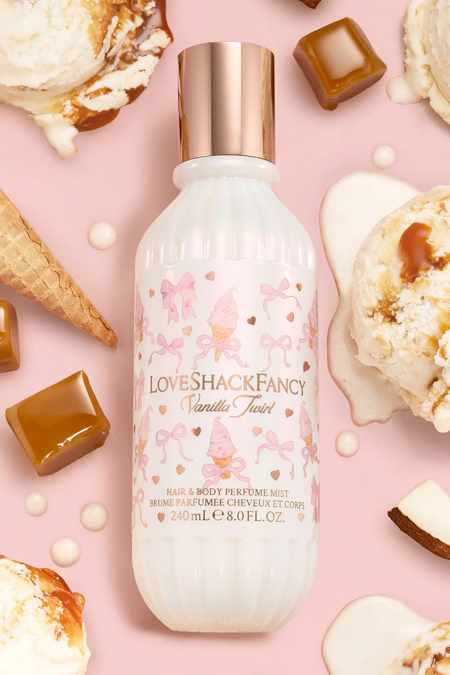 Vanilla Twirl Hair & Body Perfume Mist with Vanilla Mousse and Salted Caramel