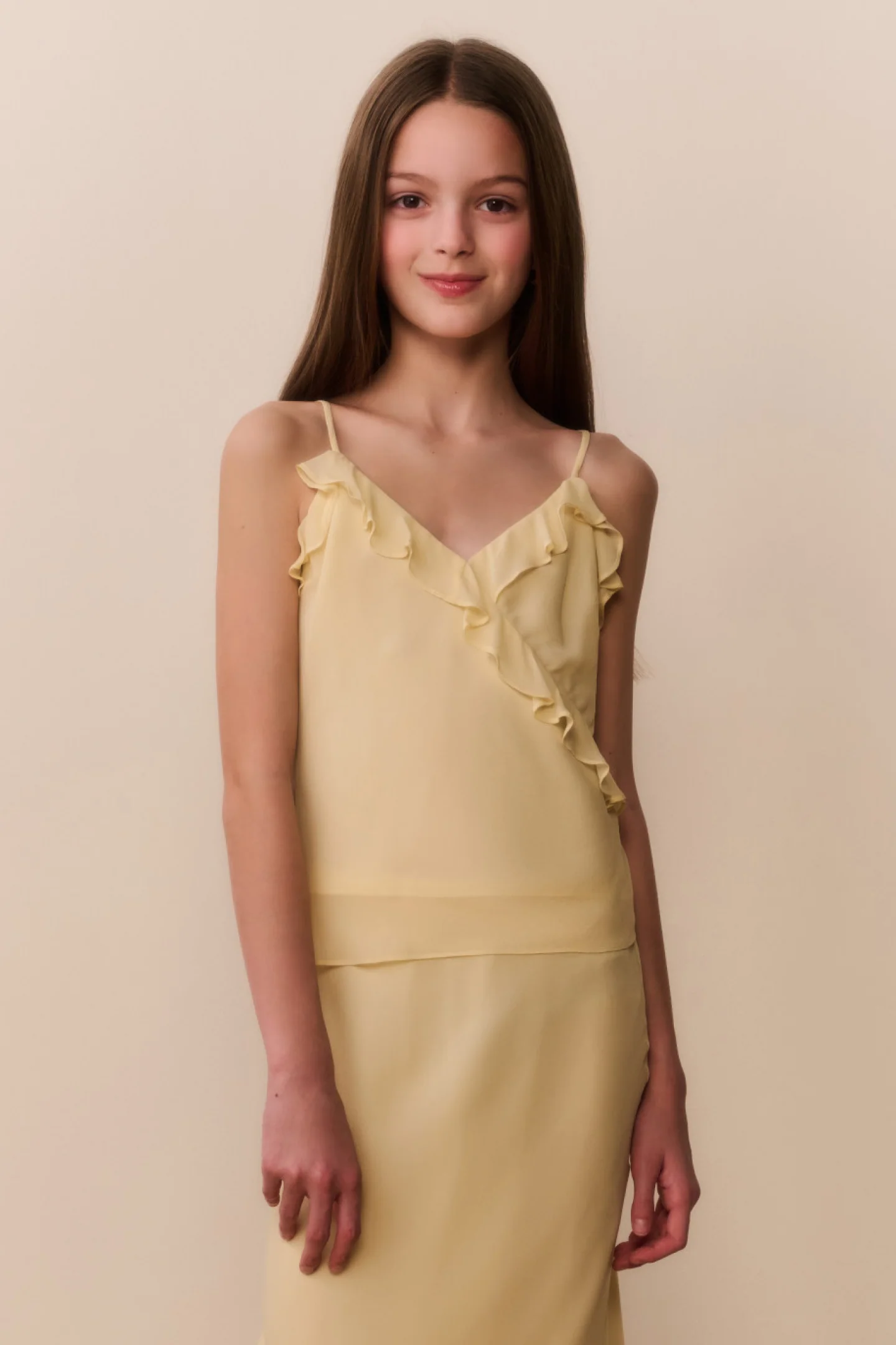 Tween Kalea Chiffon Ruffle Top