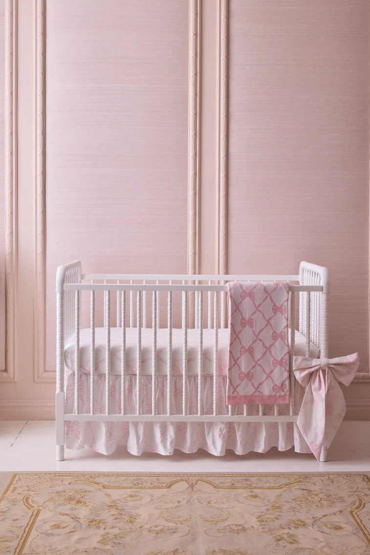 Embroidered Crib Skirt