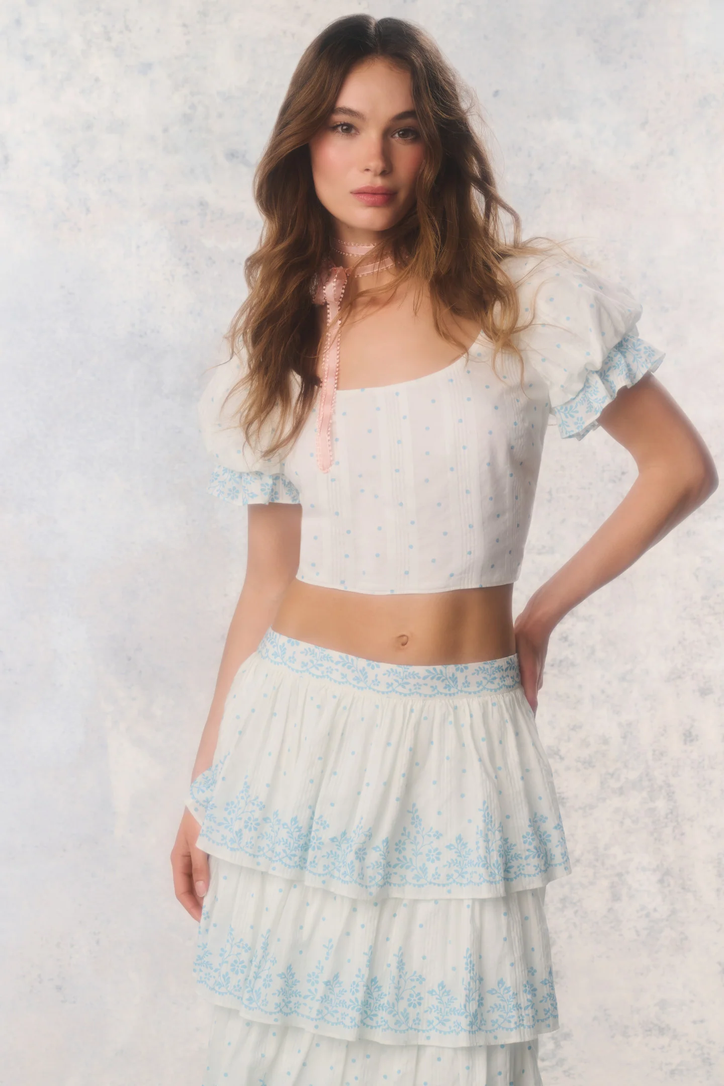 Re-Edition Christine Cotton Polkadot Top