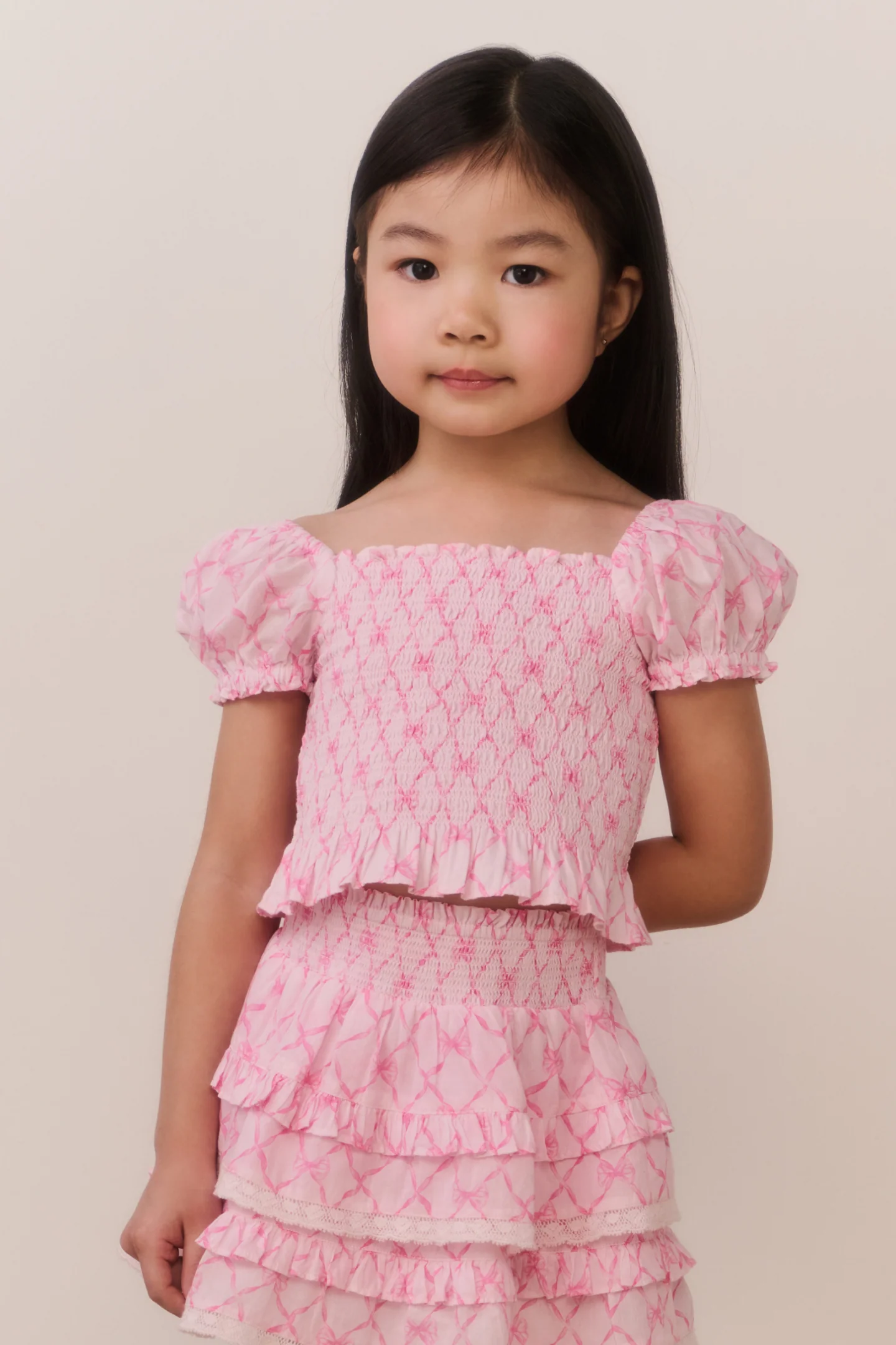 Little Girls Sweetheart Fabielle Top