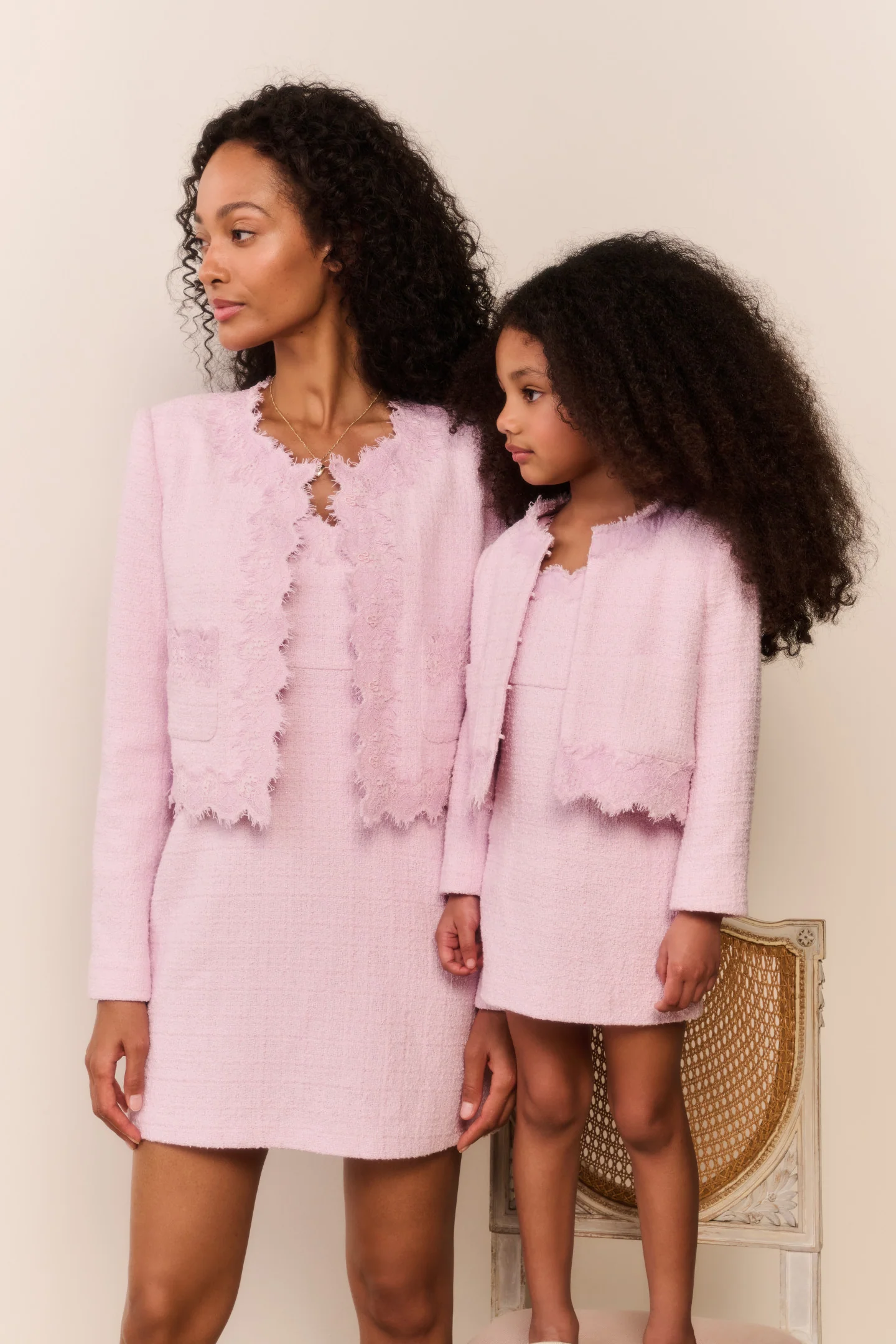 Little Girls Lace Tweed Erina Jacket
