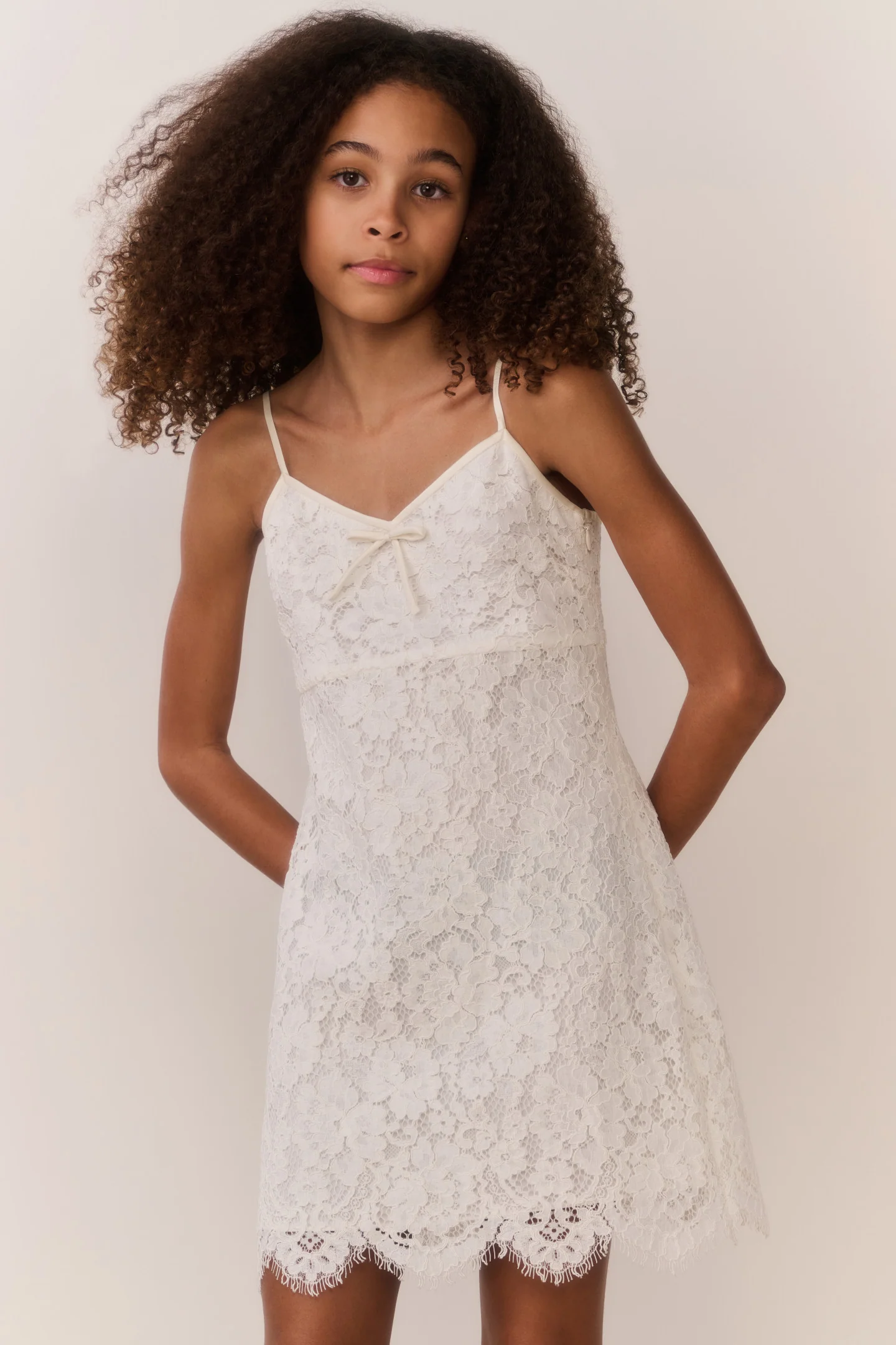 Tween Petaline Lace Mini Dress