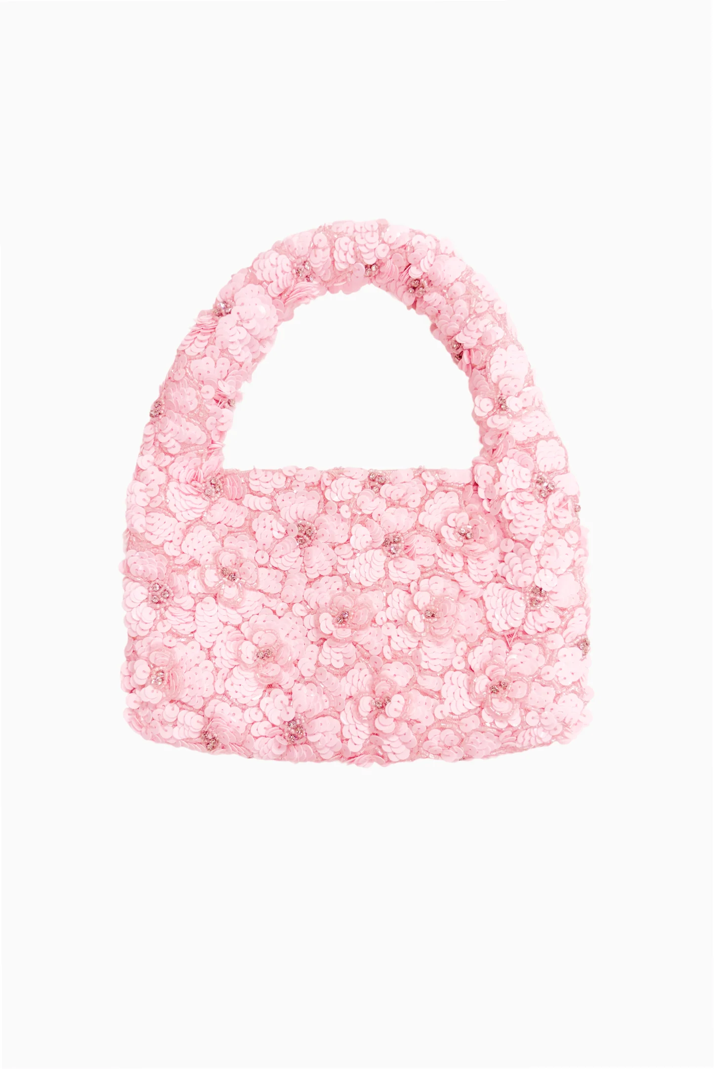 Serina Hand-Beaded Sequin Mini Purse