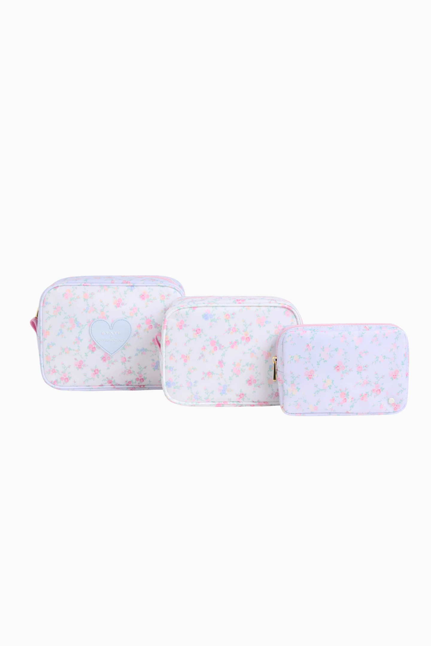 STATE x LoveShackFancy Floral Travel Pouch Set