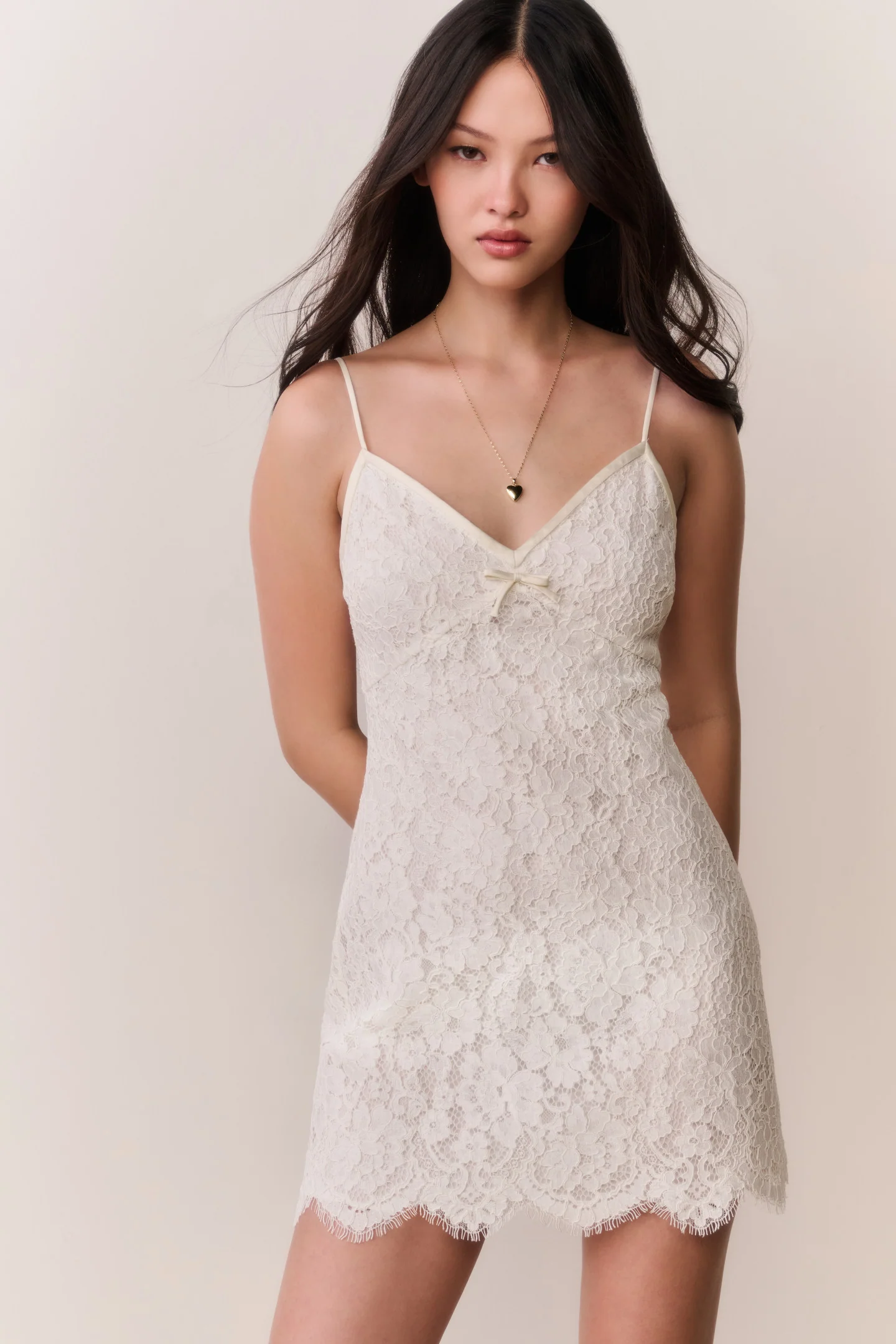 Petaline Lace Mini Dress