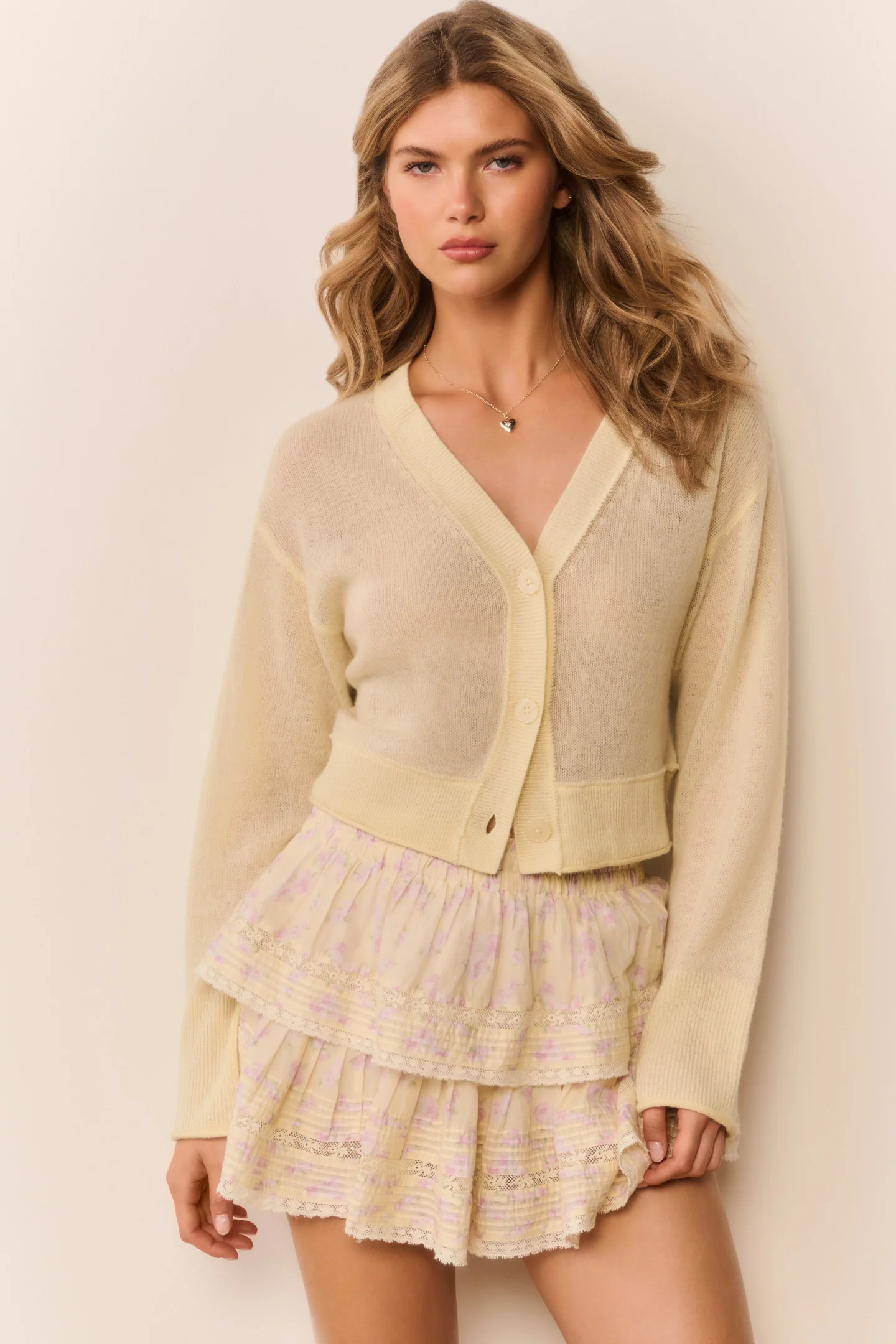 Blooming Floral Ruffle Mini Skirt