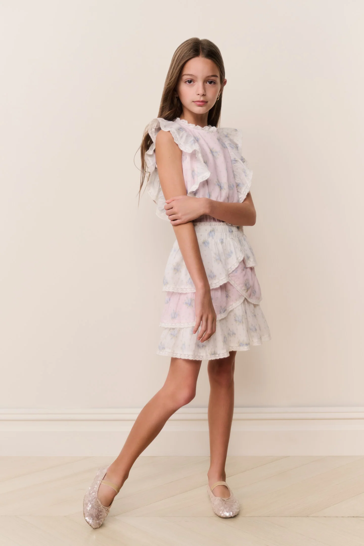 Tween Decker Mixed Print Dress