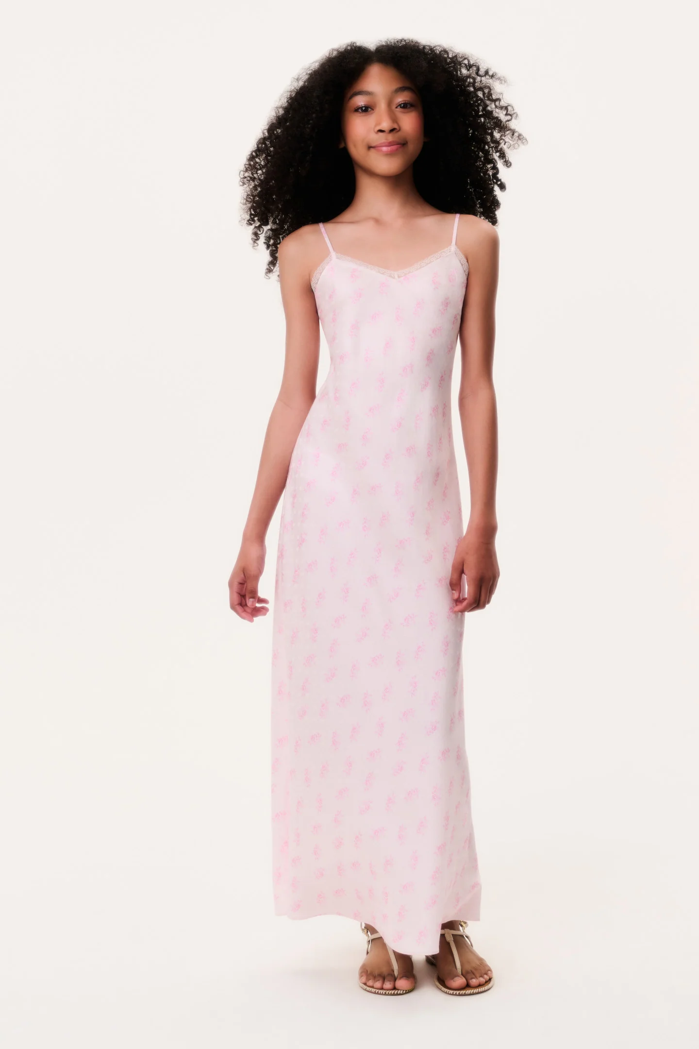 Tween Adelise Silk-Blend Slip Dress