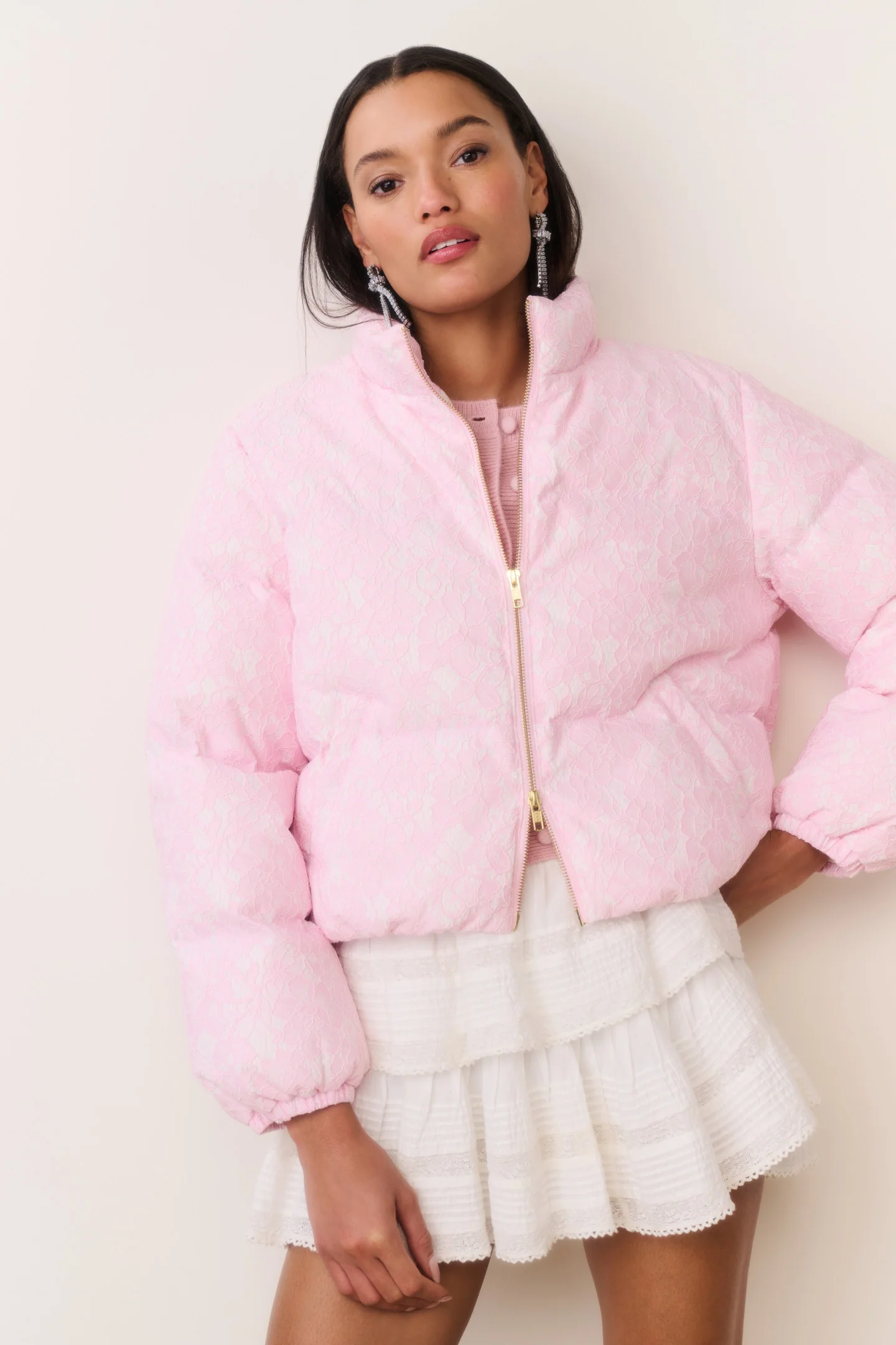 Celesta Lace Puffer Jacket