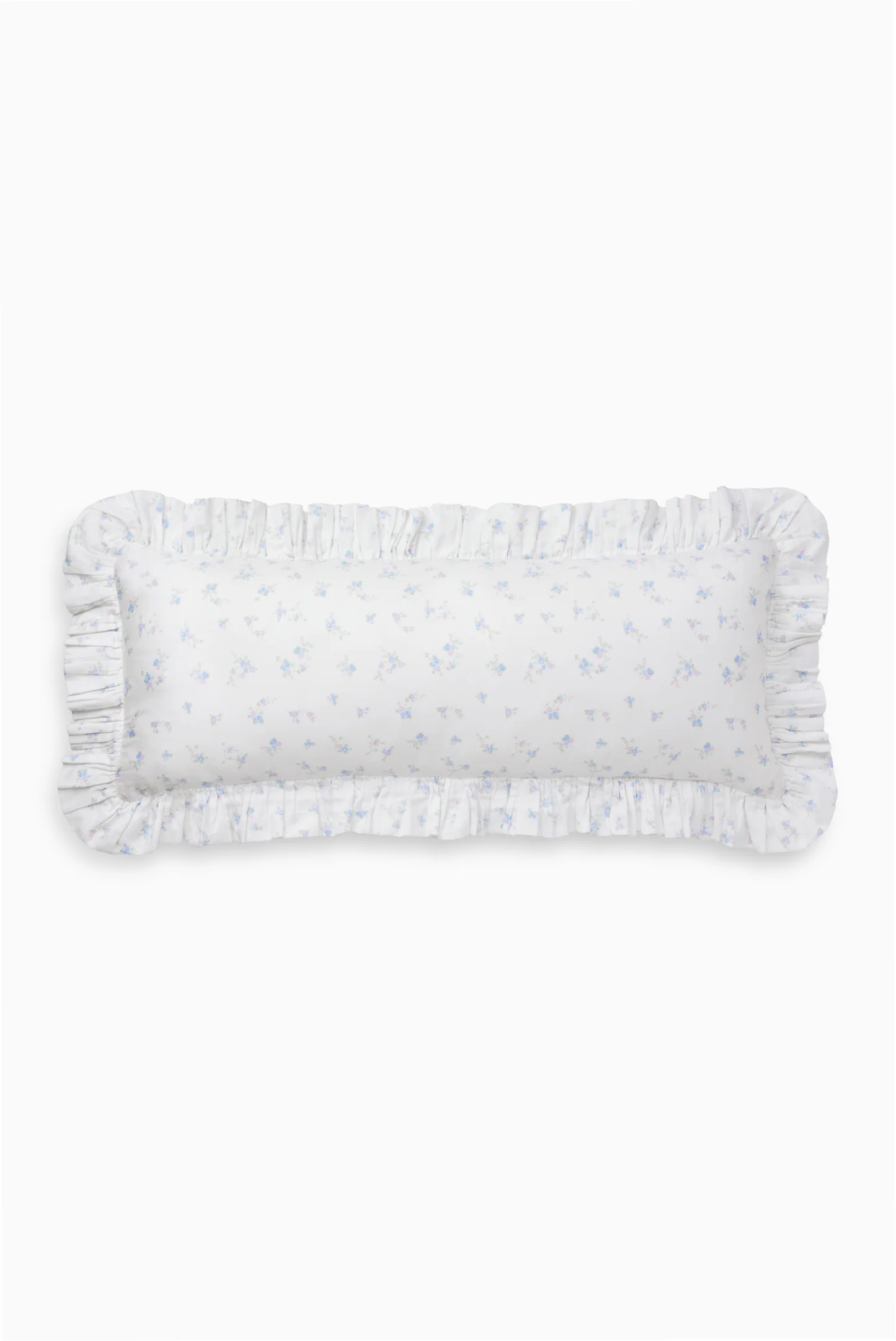 Garden Bow Ruffled Lumbar Pillow