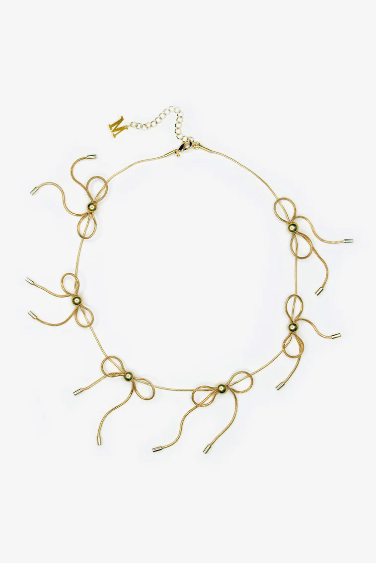 Marland Backus Gold Bow Necklace Marland Backus Gold Bow Necklace