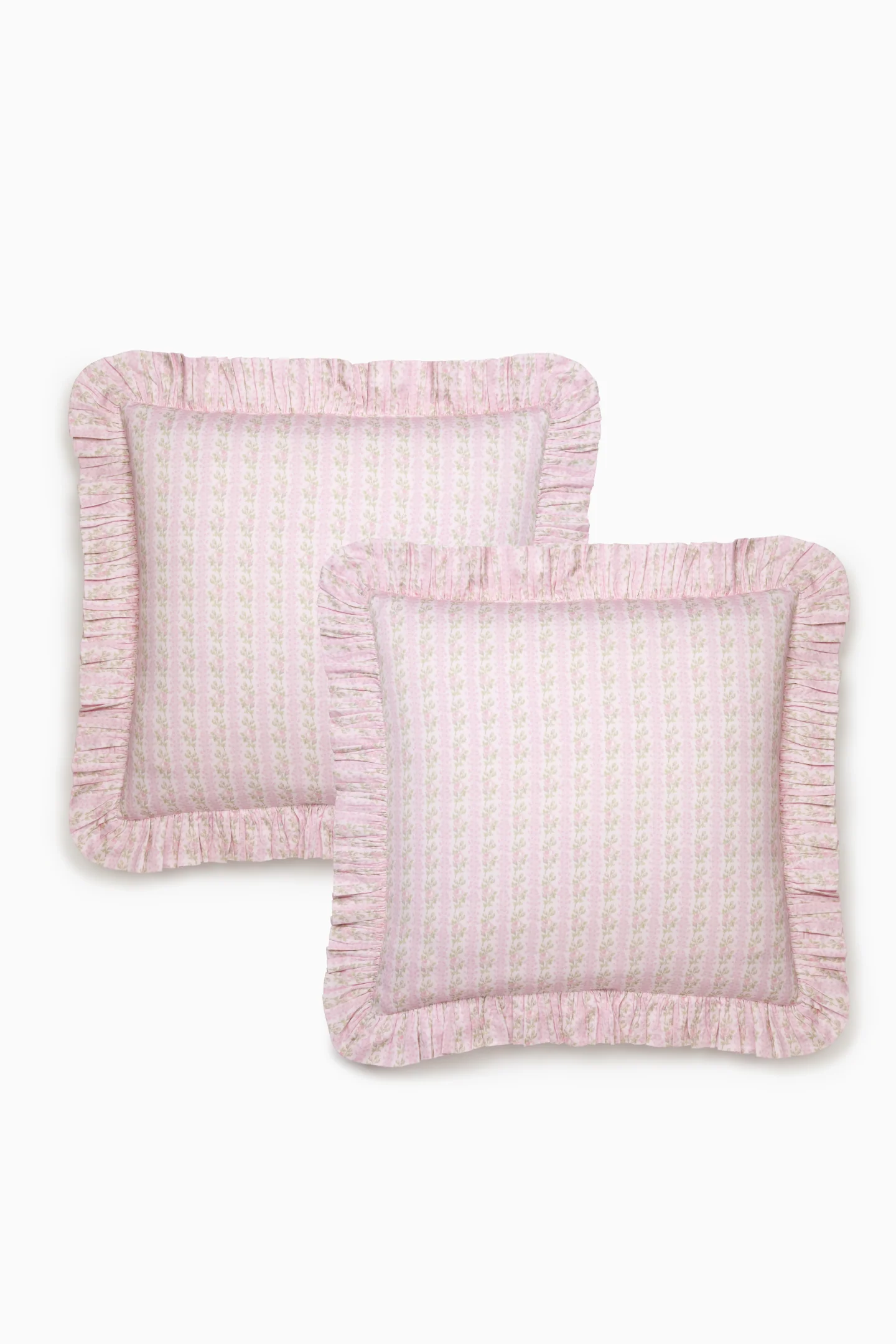 Forever In Love Ruffle Euro Sham Set Of 2