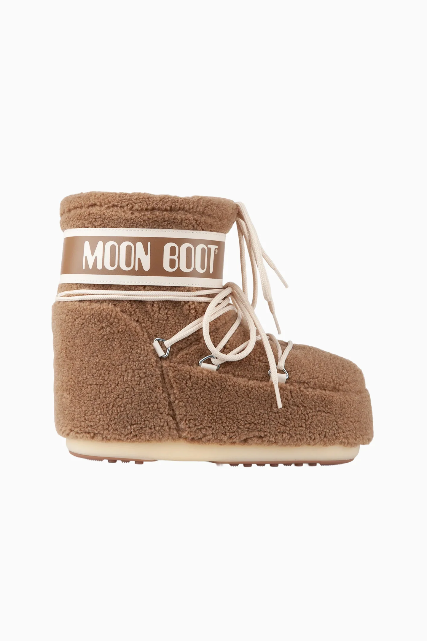 Moon Boot Icon Low Camel Fleece Boots Moon Boot Icon Low Camel Fleece Boots