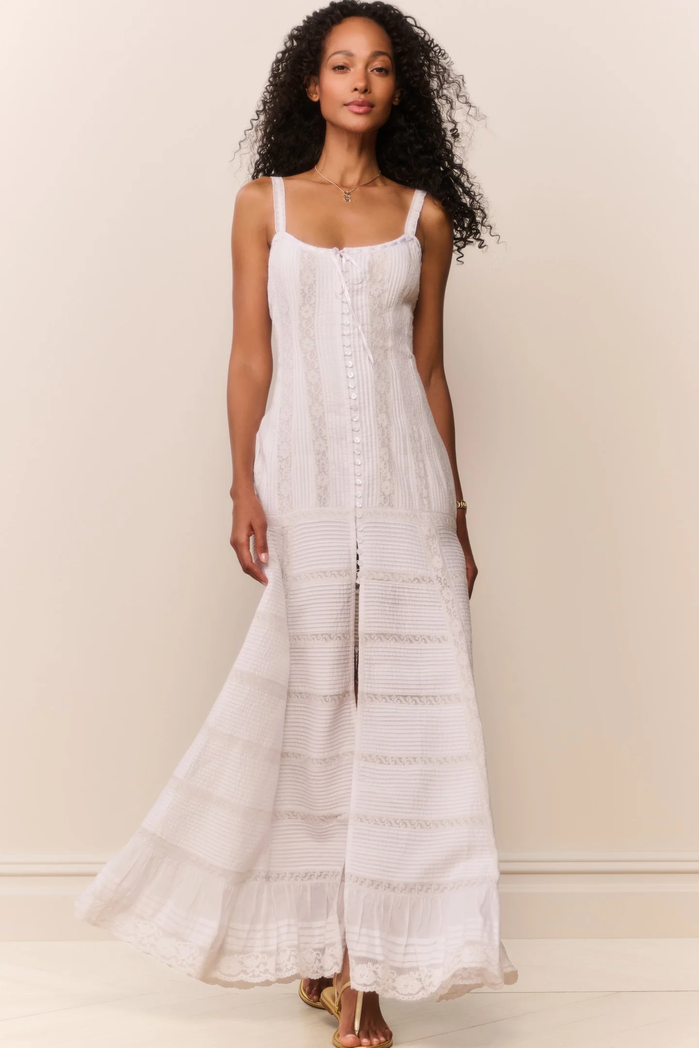 Calyx Cotton Victorian Maxi Dress