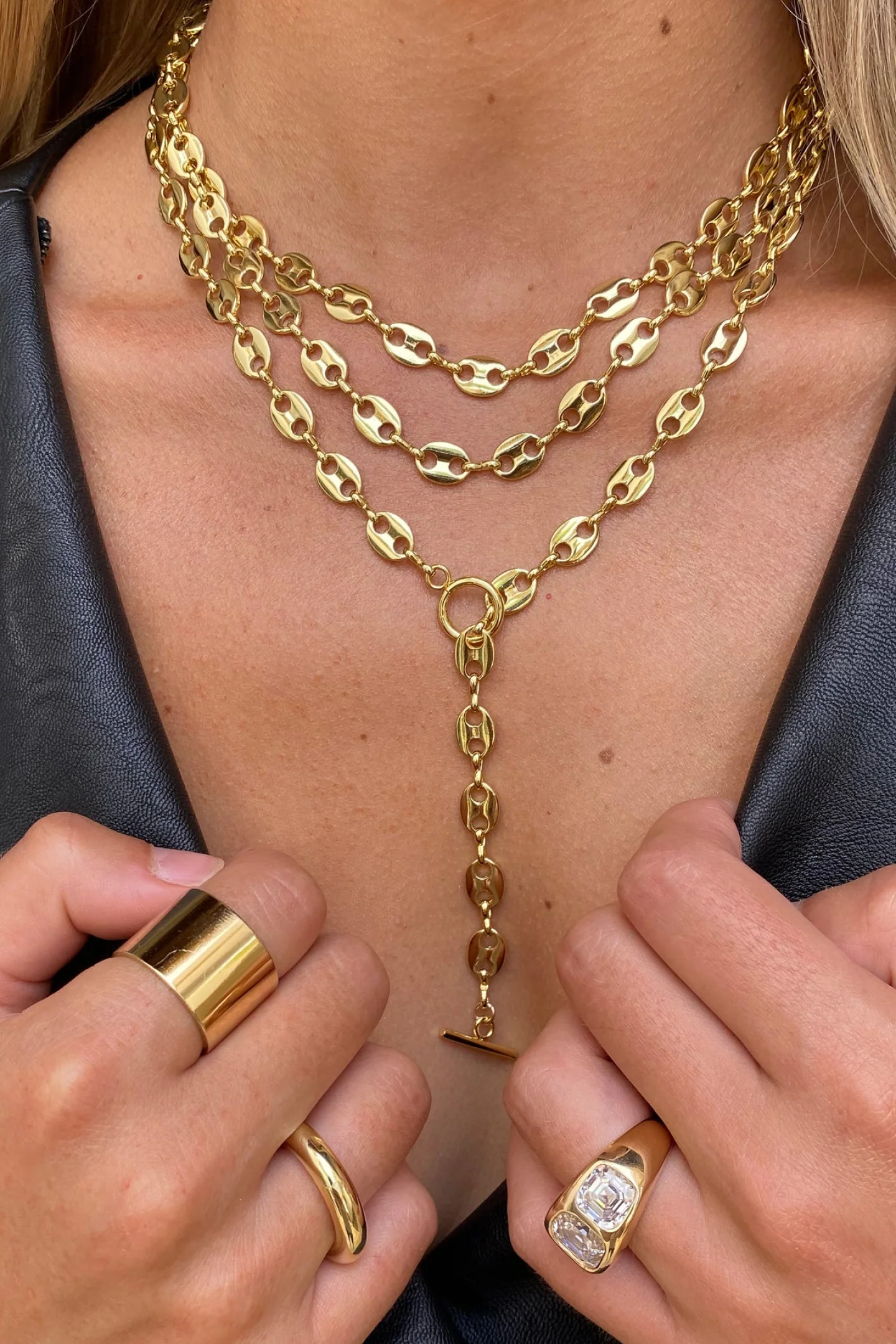 Jennifer Miller Anchor Chain Necklace