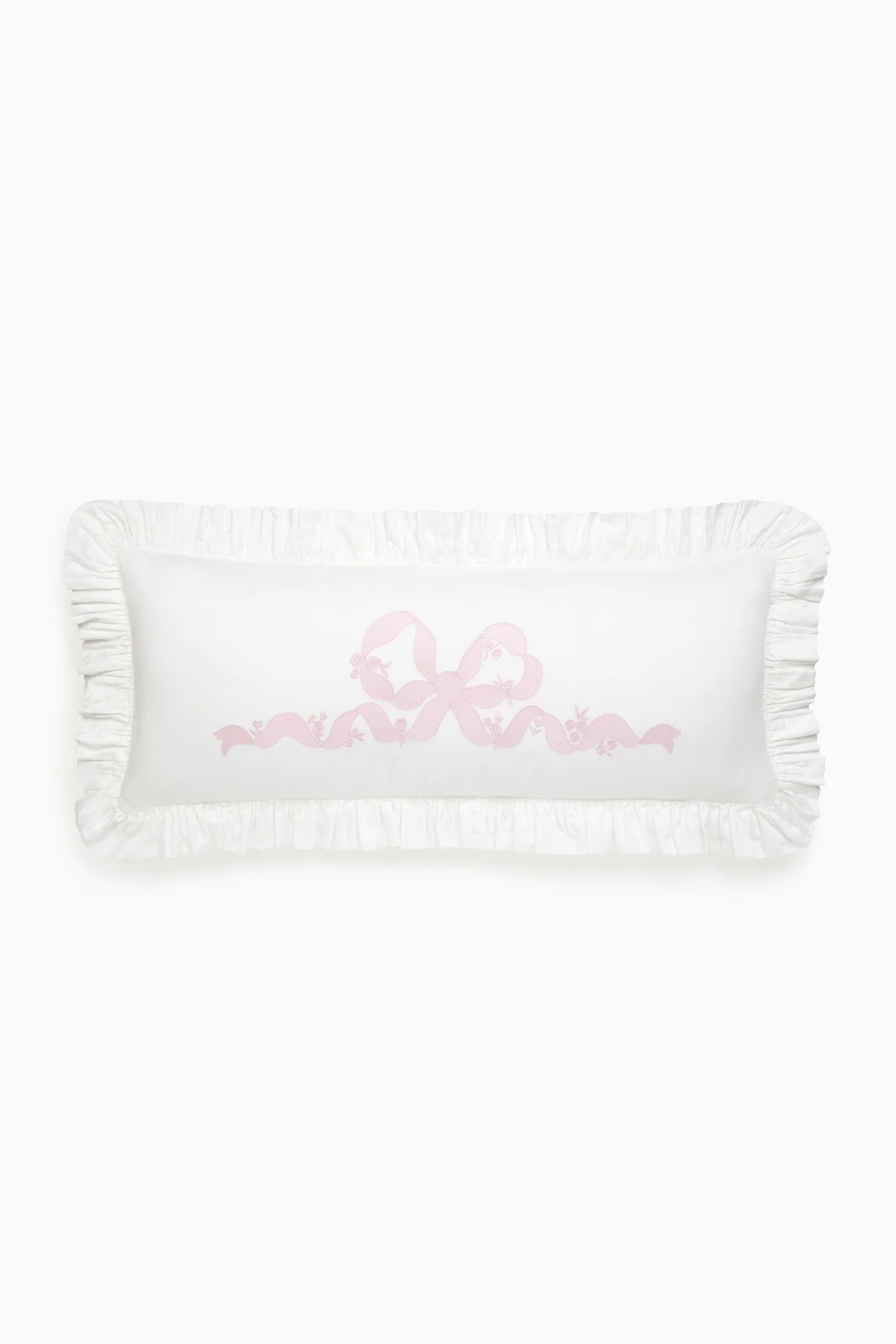 Forever In Love Ruffled Lumbar Pillow