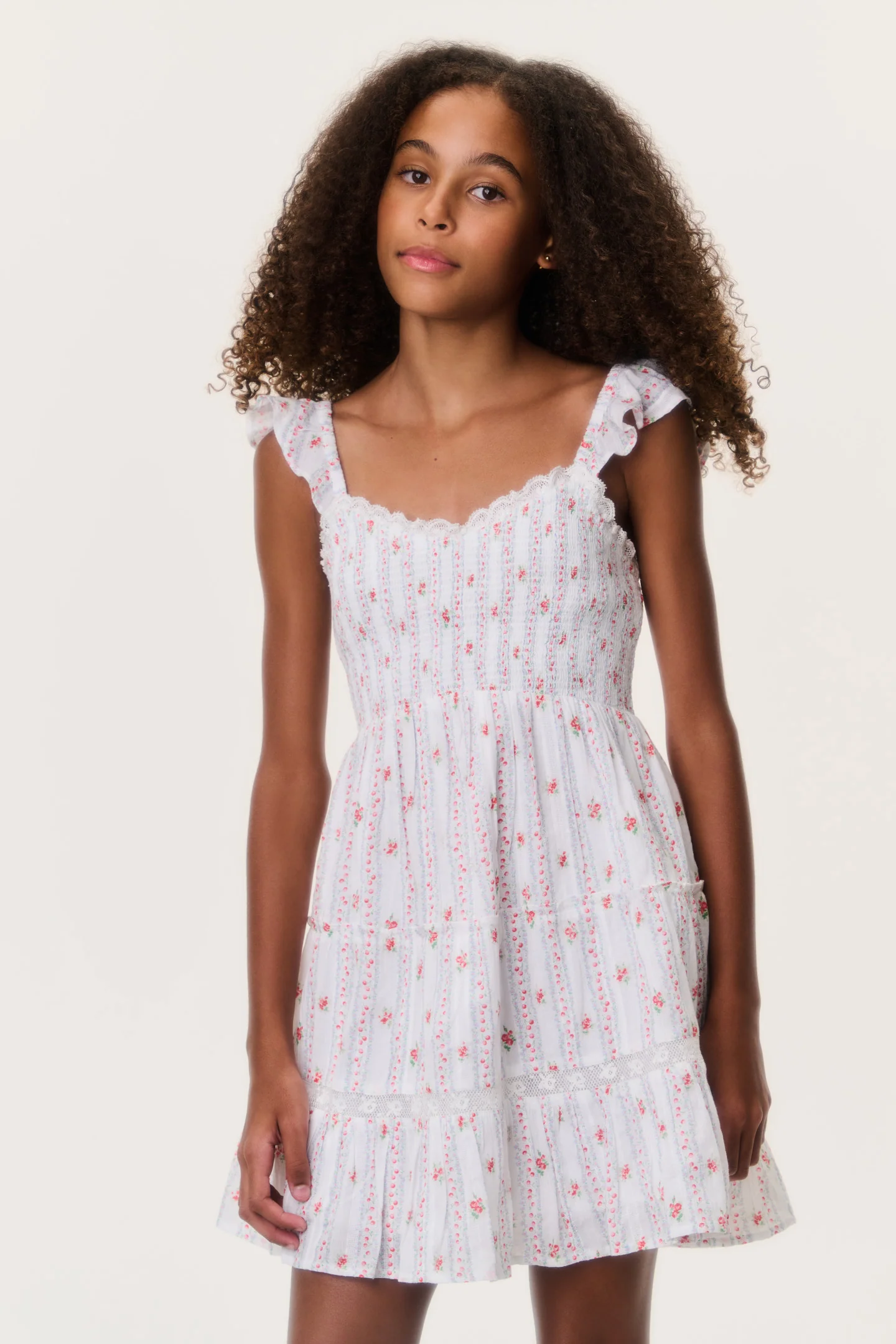 Tween Cherry Stripe Avenora Dress