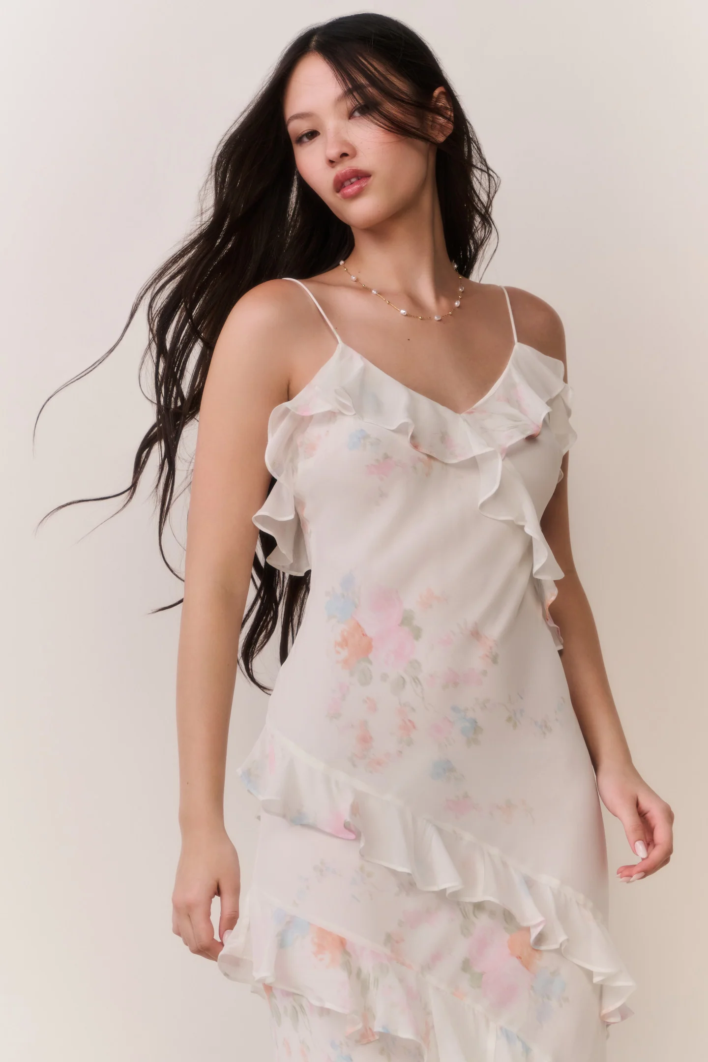 Rialto Floral Bow Print Maxi Dress