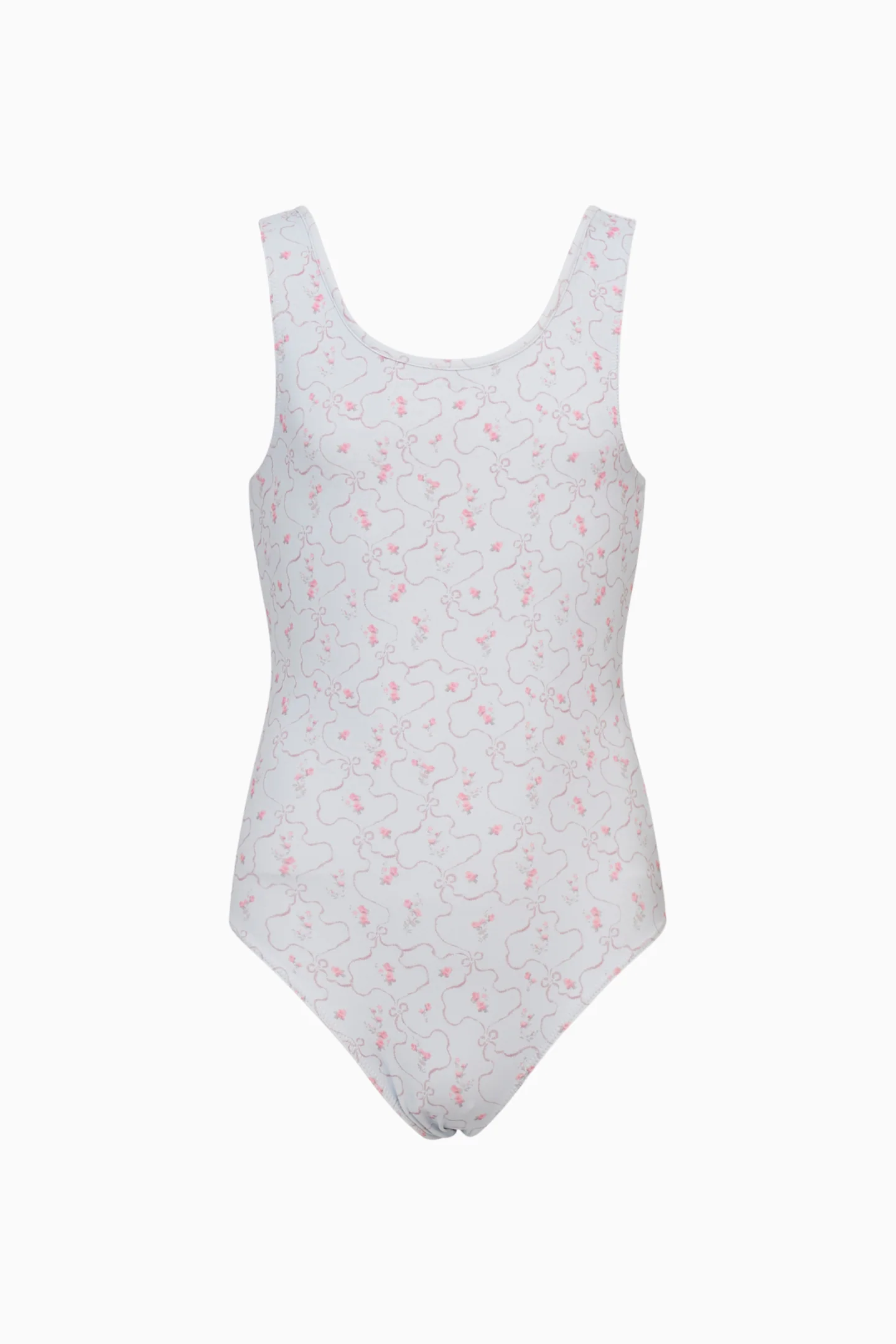Girls Aldora Blue Floral Swimsuit