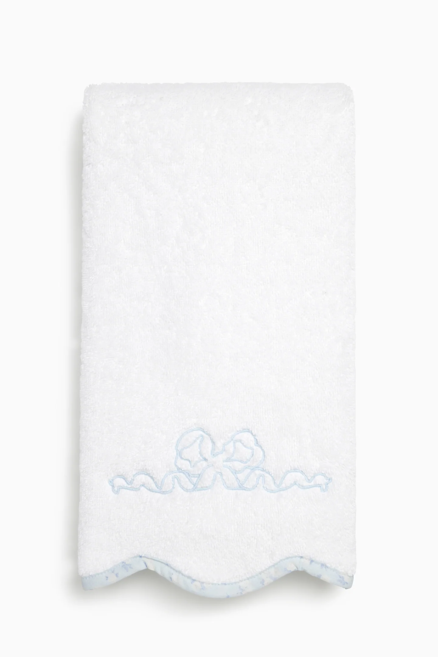 Bow-Embroidered Hand Towel