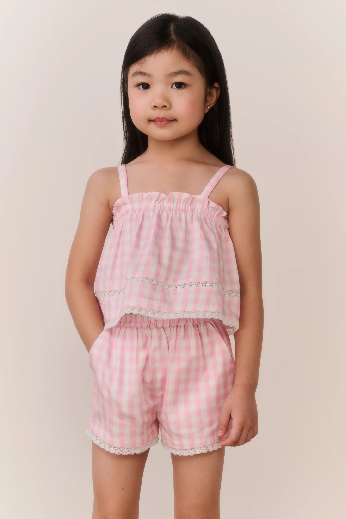 Little Girls Georgie Gingham Shorts