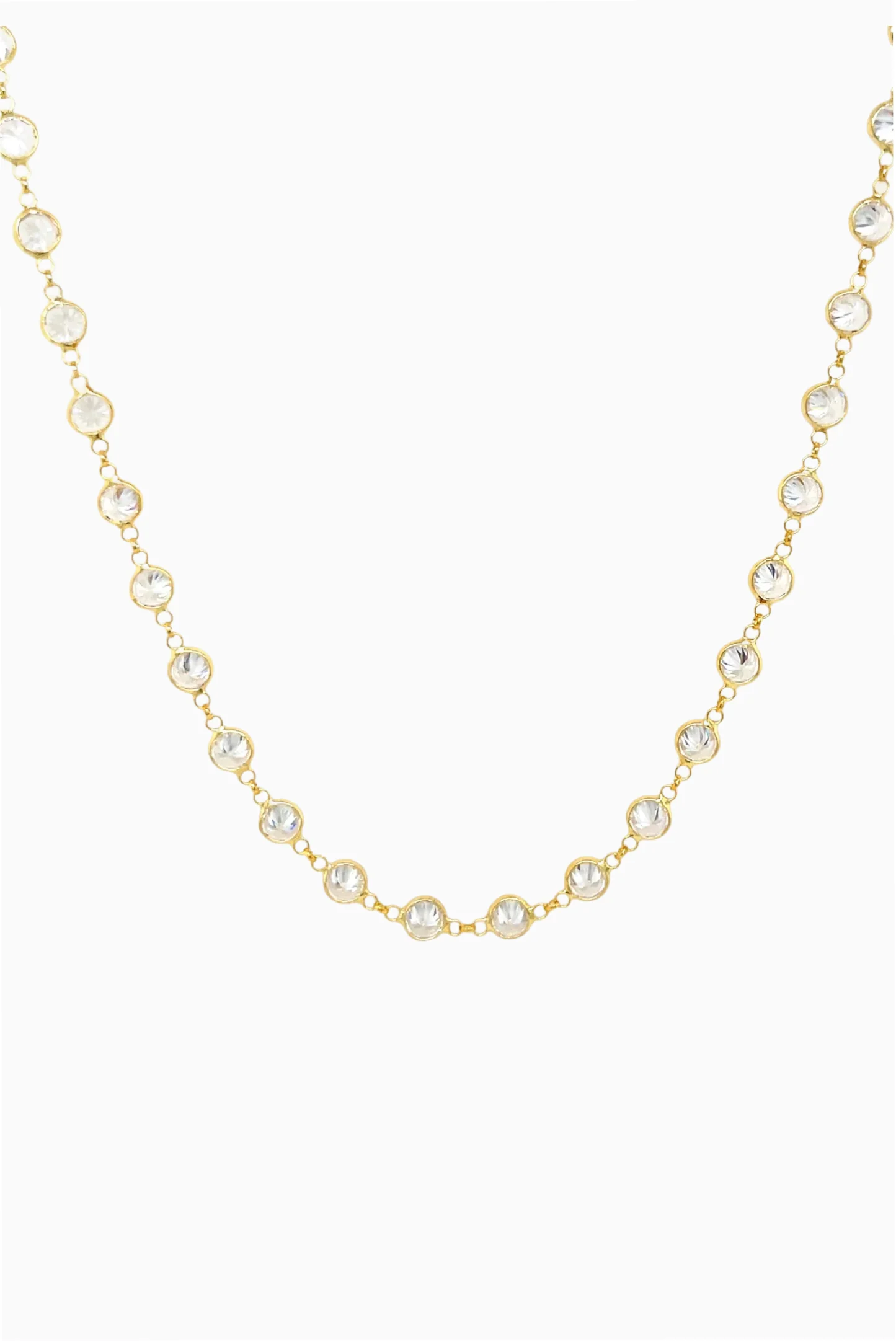 Jennifer Miller Bezel Station Necklace