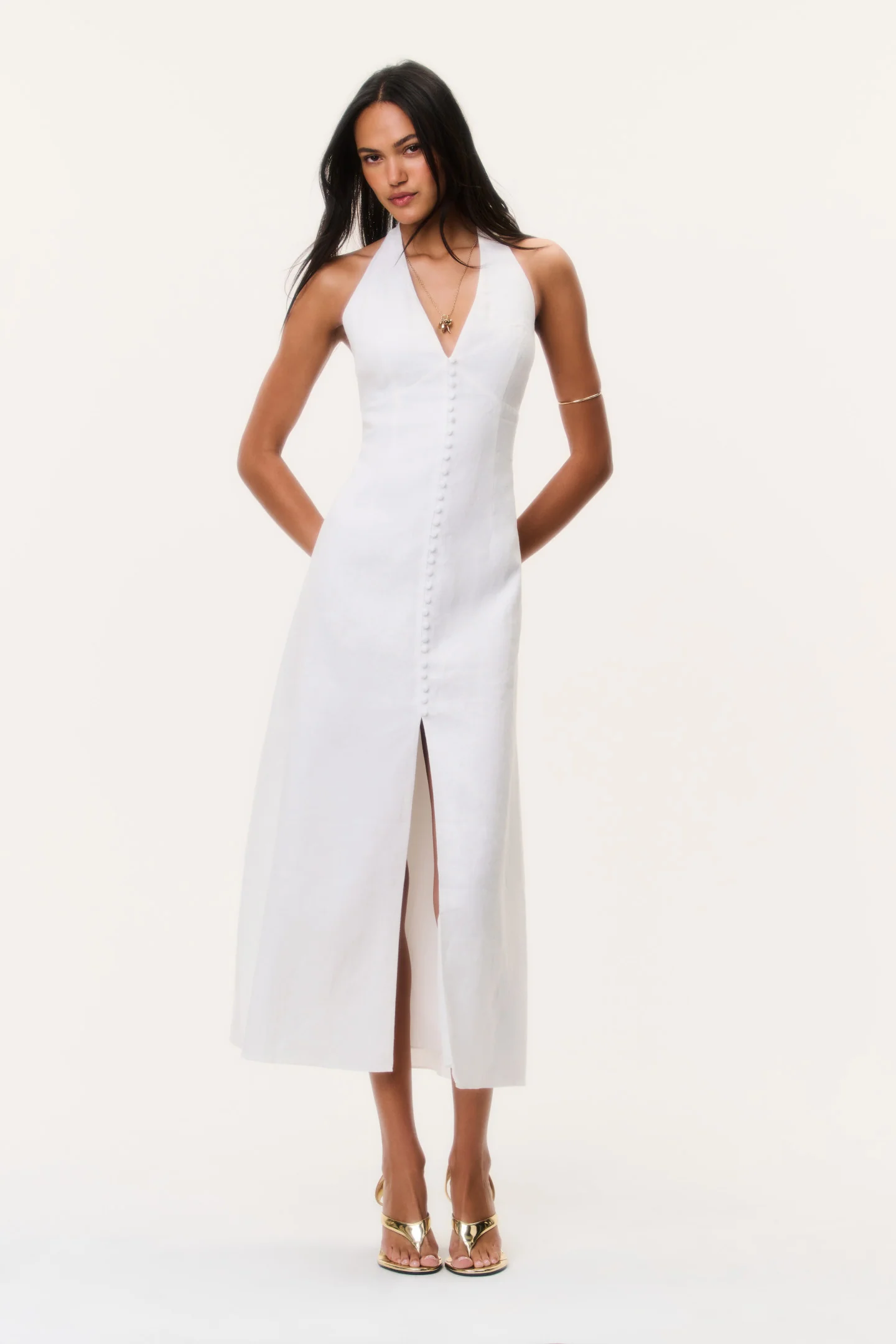 Lovis Linen Halter Maxi Dress Lovis Linen Halter Maxi Dress