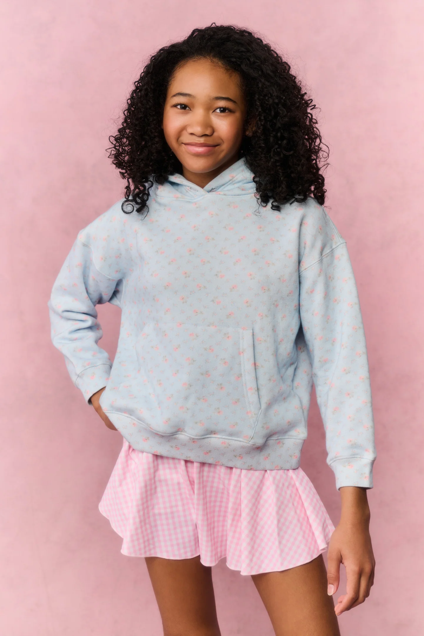 Tween Gingham Shanonly Active Skort