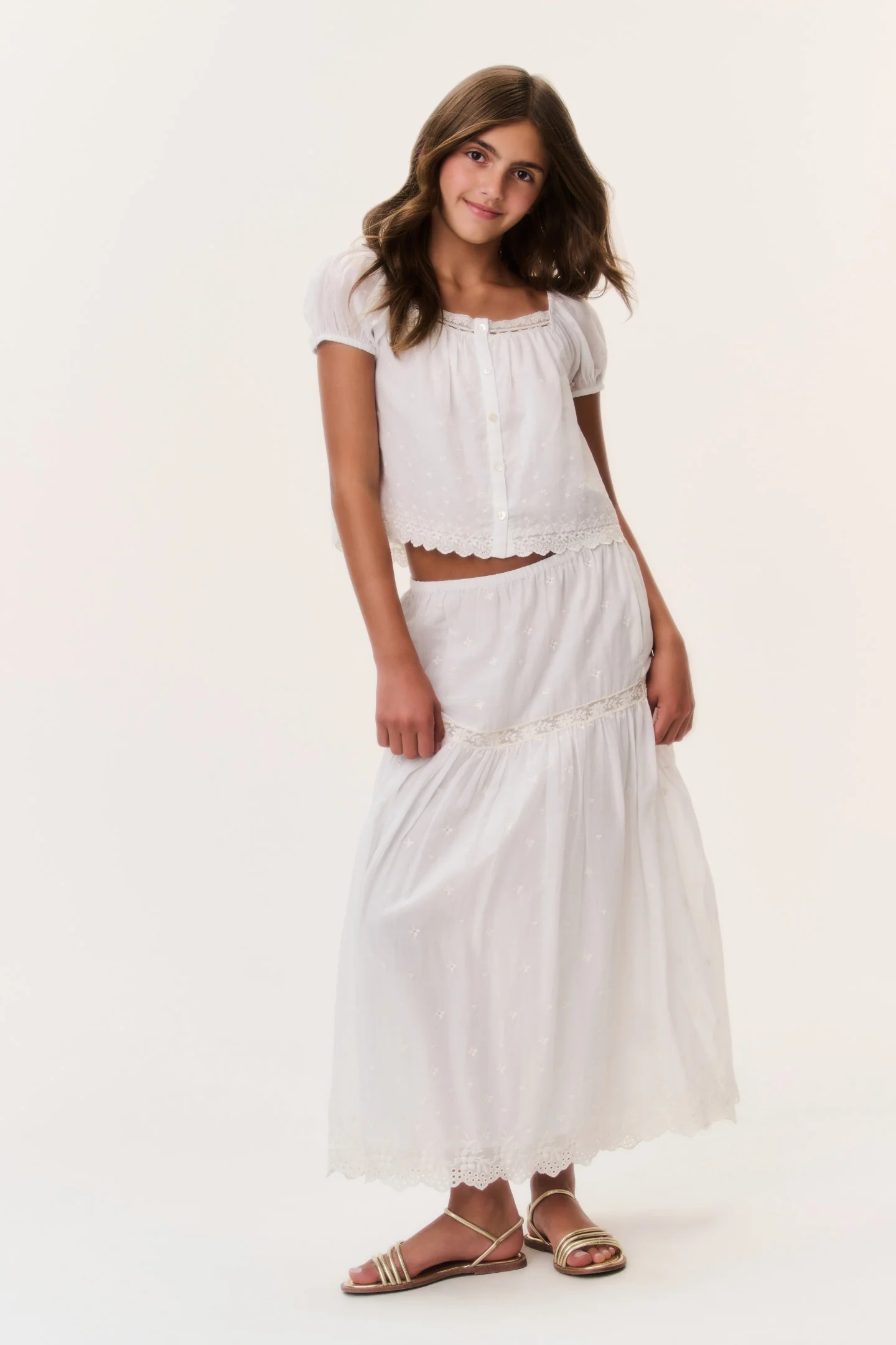 Tween Cotton Lace Norael Skirt