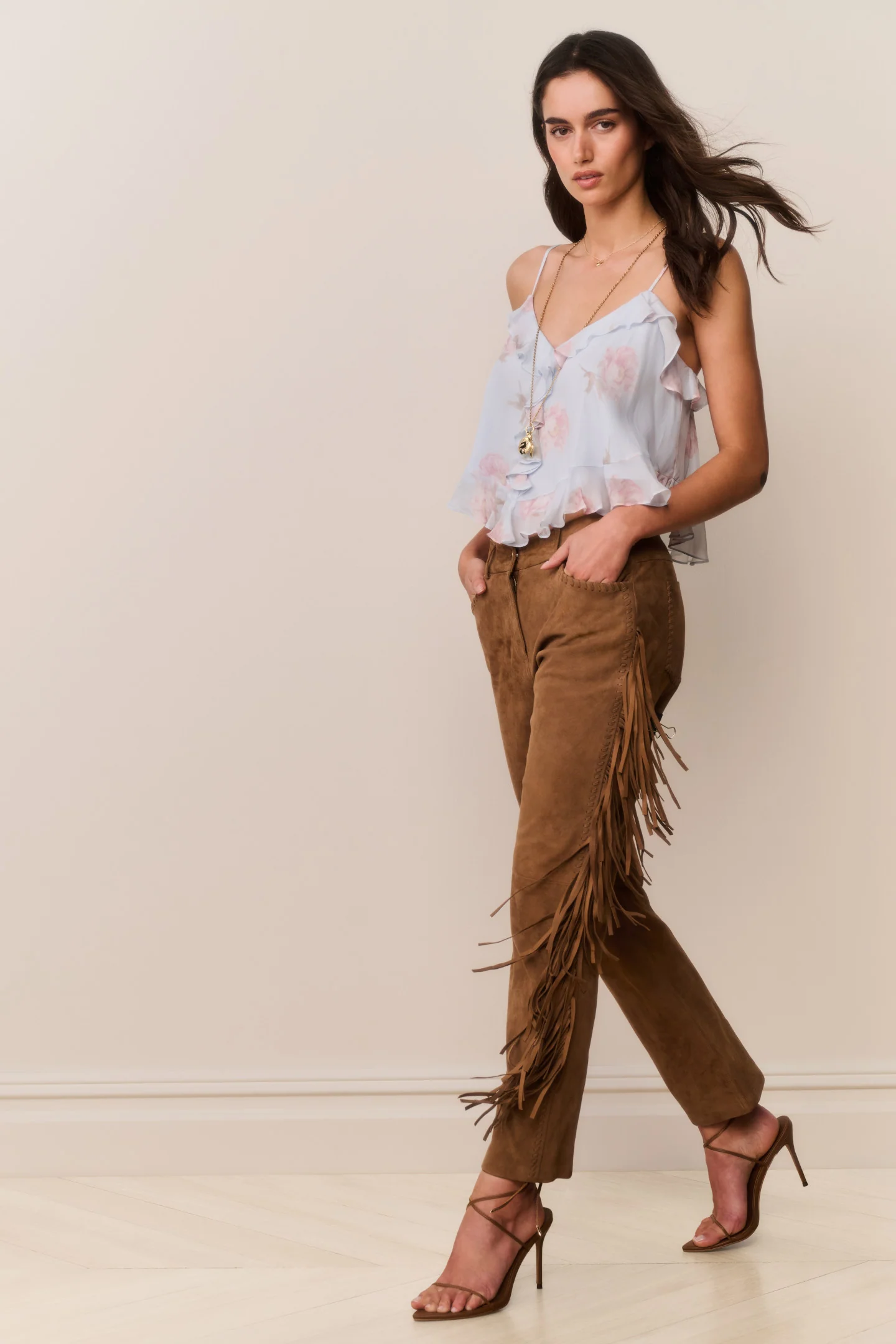 Jenya Suede Fringe Pant Jenya Suede Fringe Pant