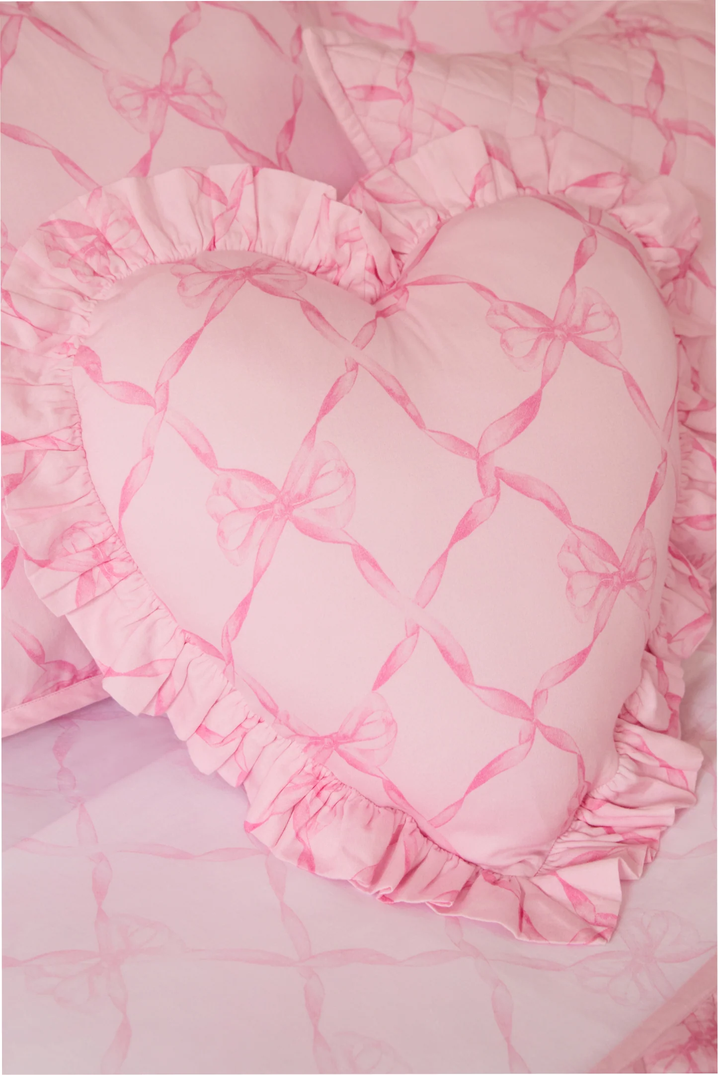Sweetheart Ruffle Heart Pillow