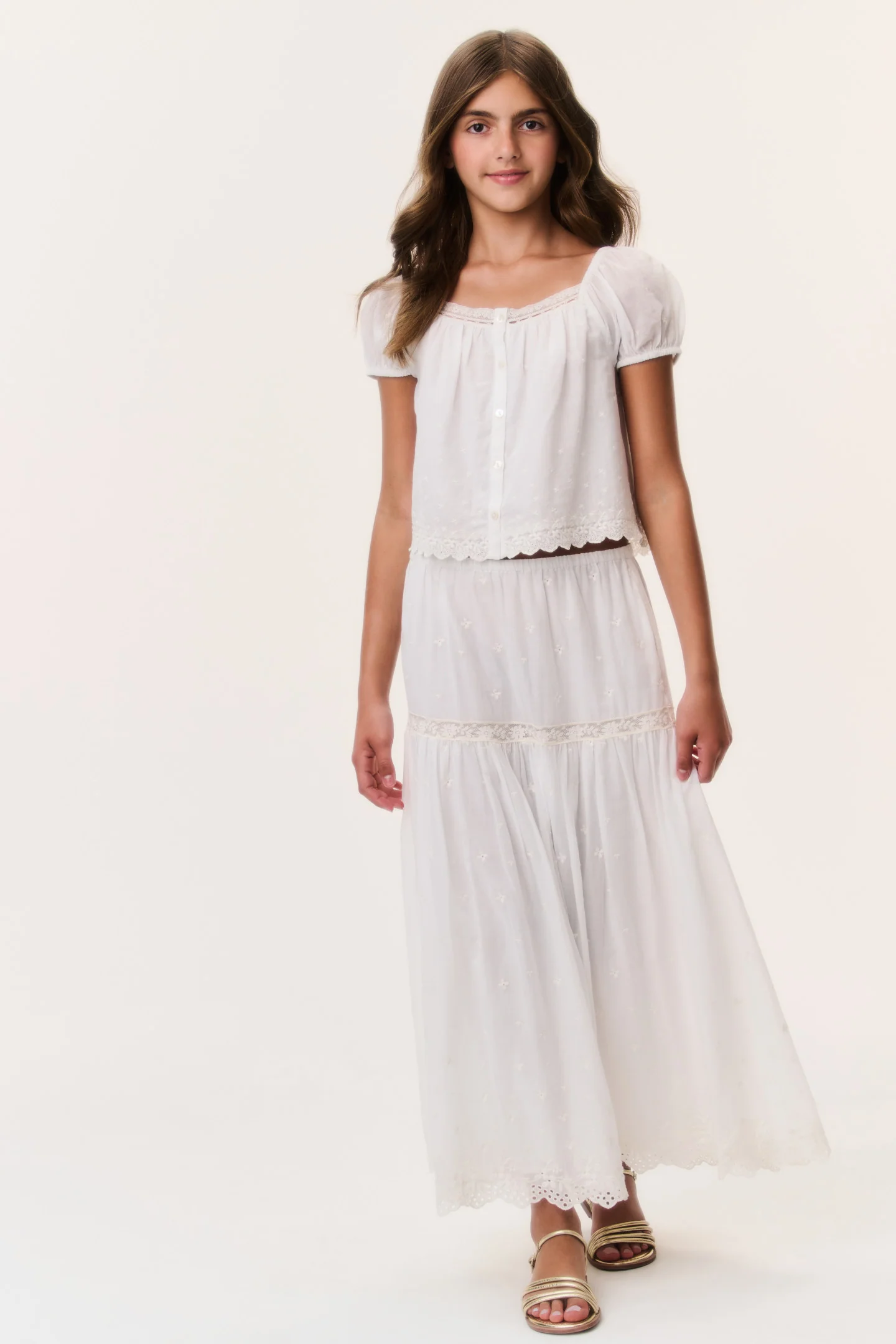 Tween Cotton Lace Norael Skirt