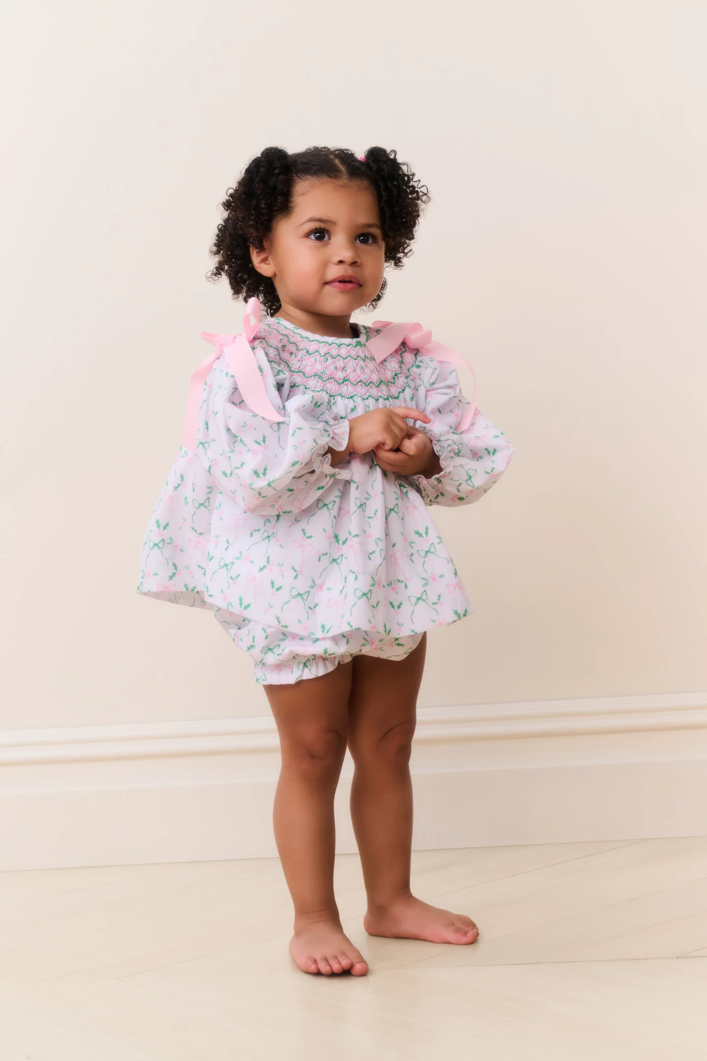 Cecil & Lou Baby Smocked Holiday Set